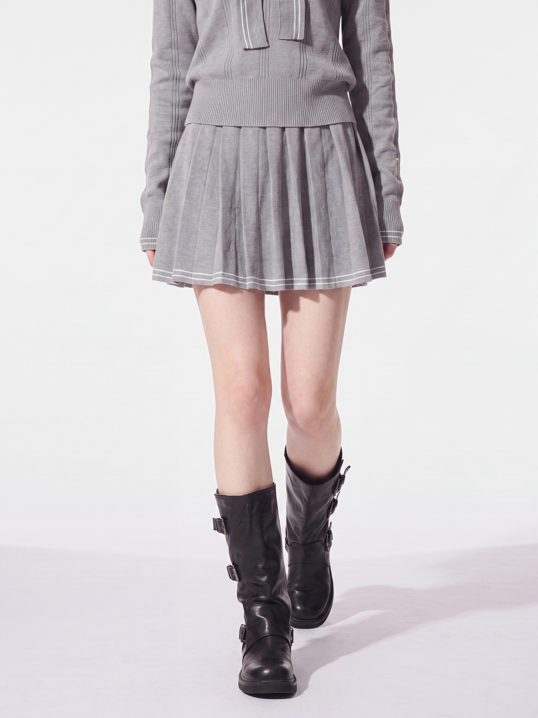 KnitDrift - Women's Embroidered Knit Two-Piece Set