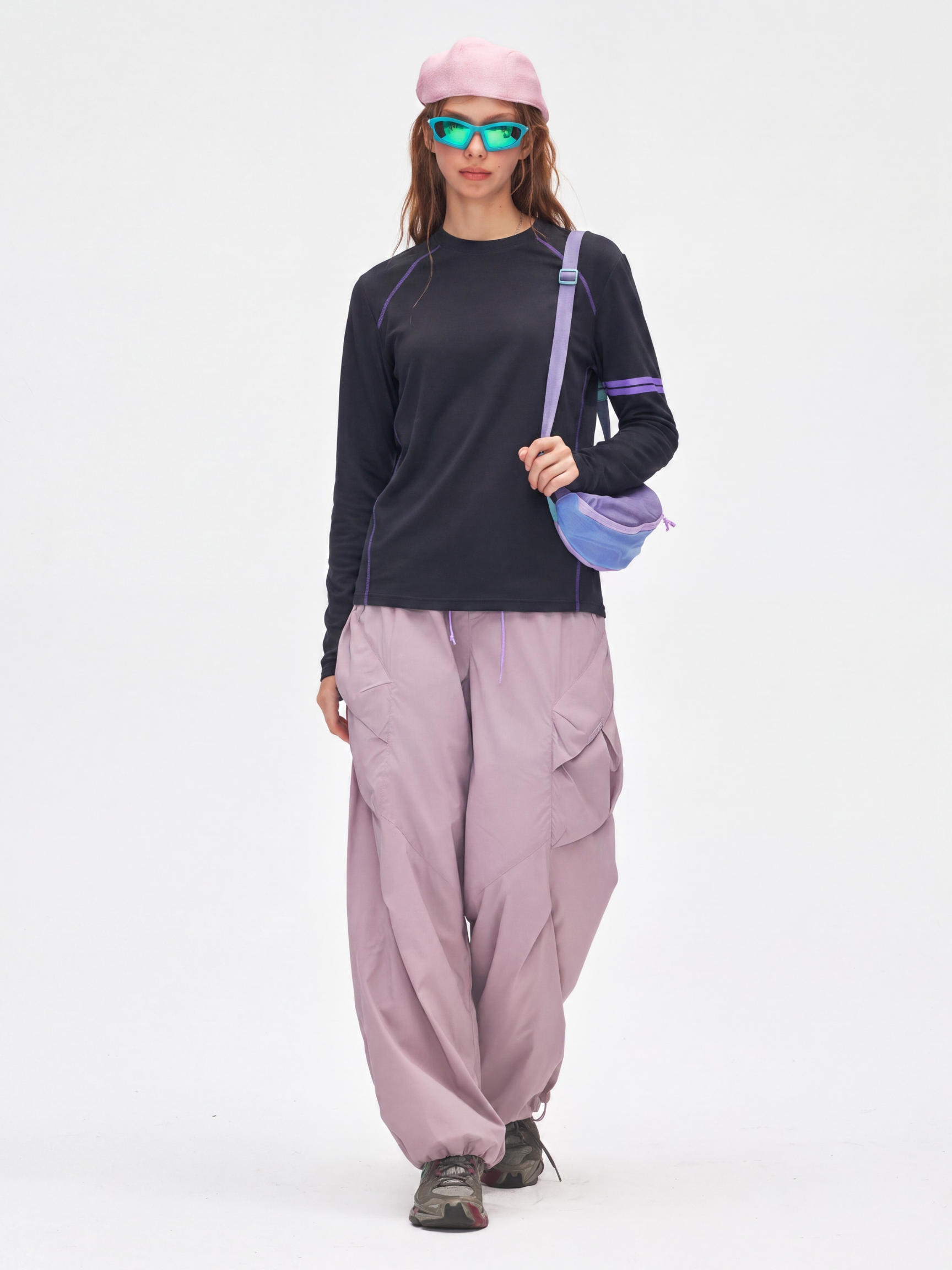QuietMove - Unisex Crew Neck Long Sleeve Athletic T-Shirt