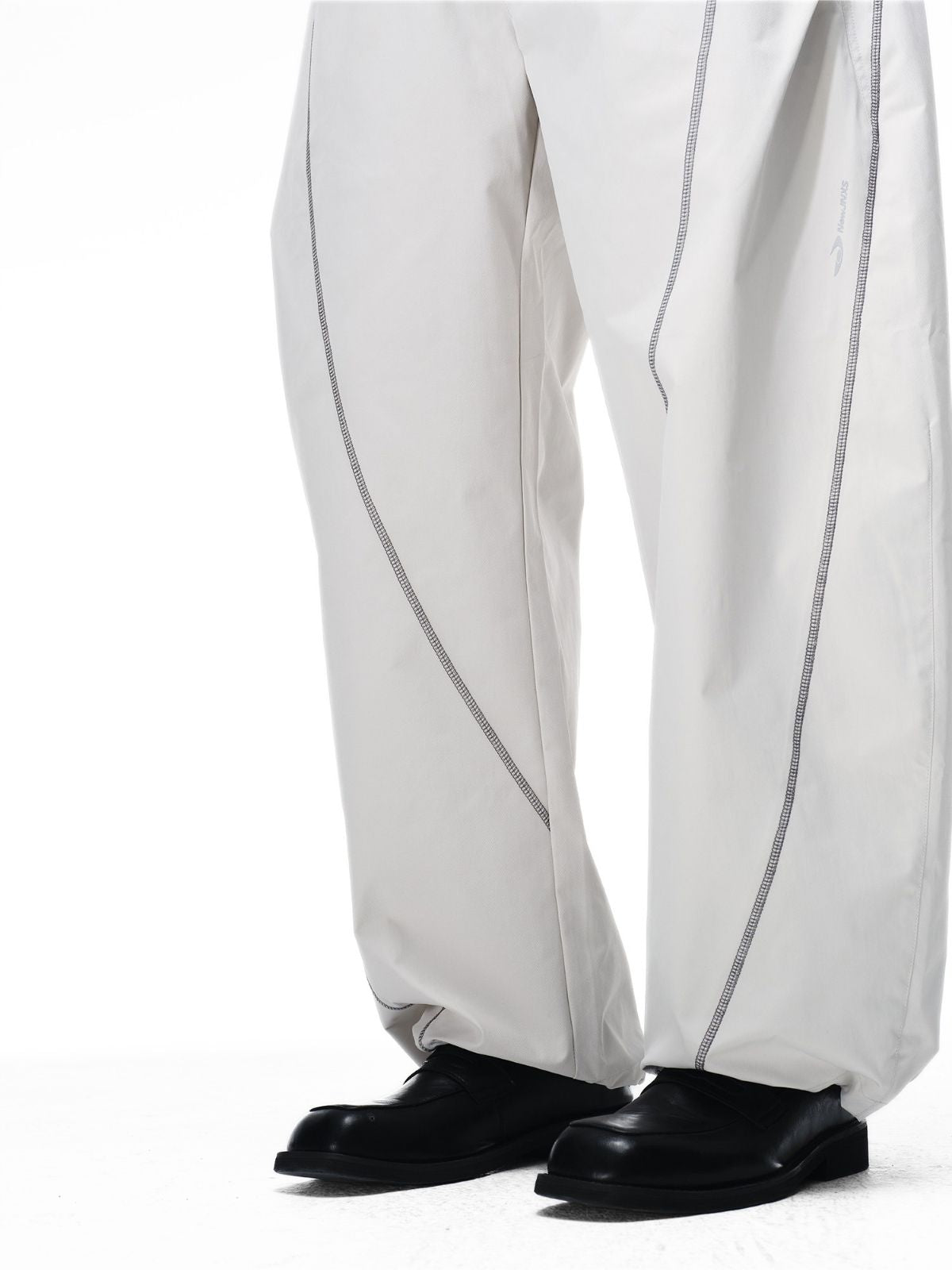 Cavefault - Water-Repellent Color-Block Curved-Leg Pants