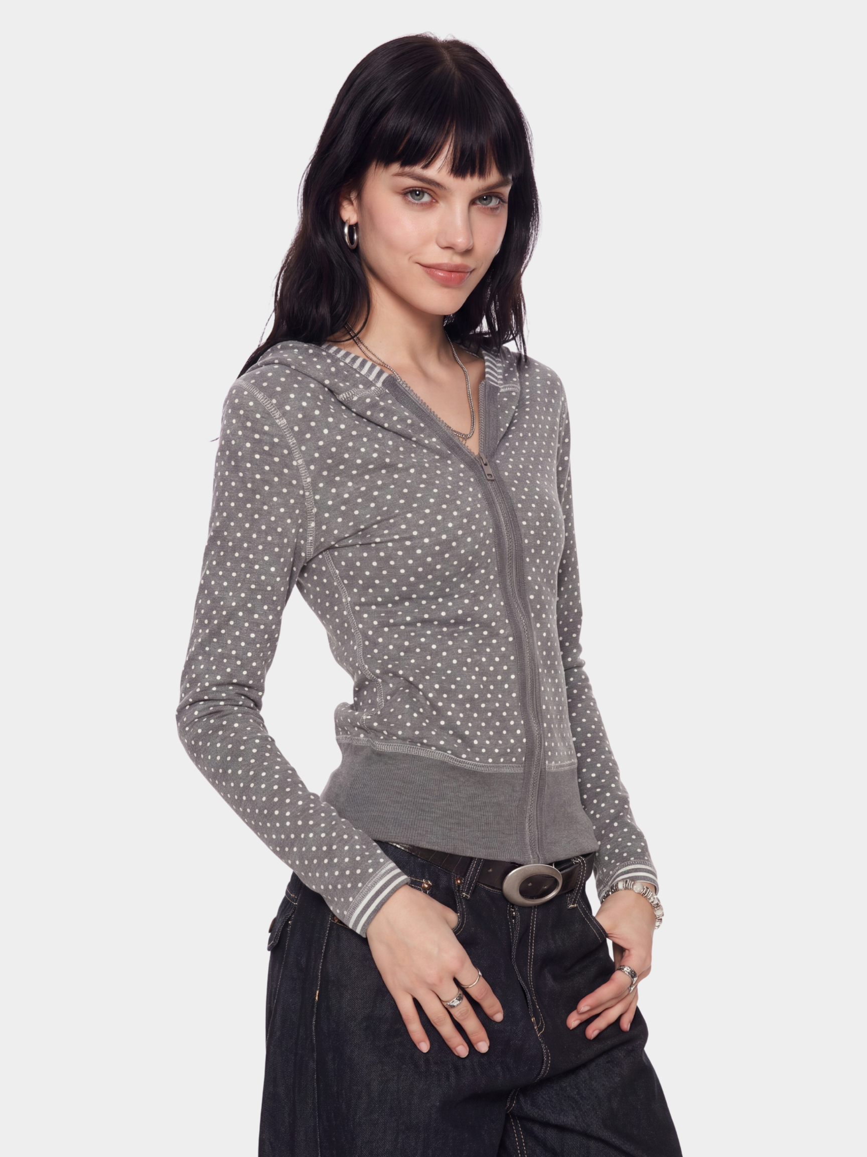 FlipStripe - Women's Reversible Stripe & Spot Print Jacket