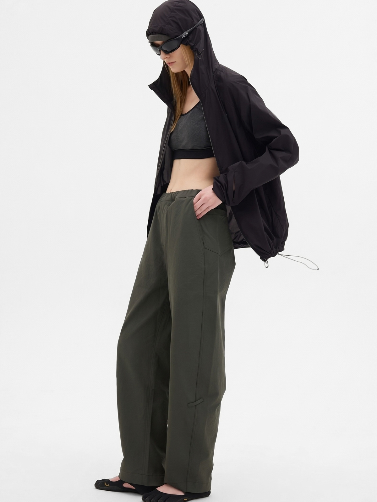 RiseDrift - Unisex Wrinkle-Resistant High-Waist Curved-Leg Pants