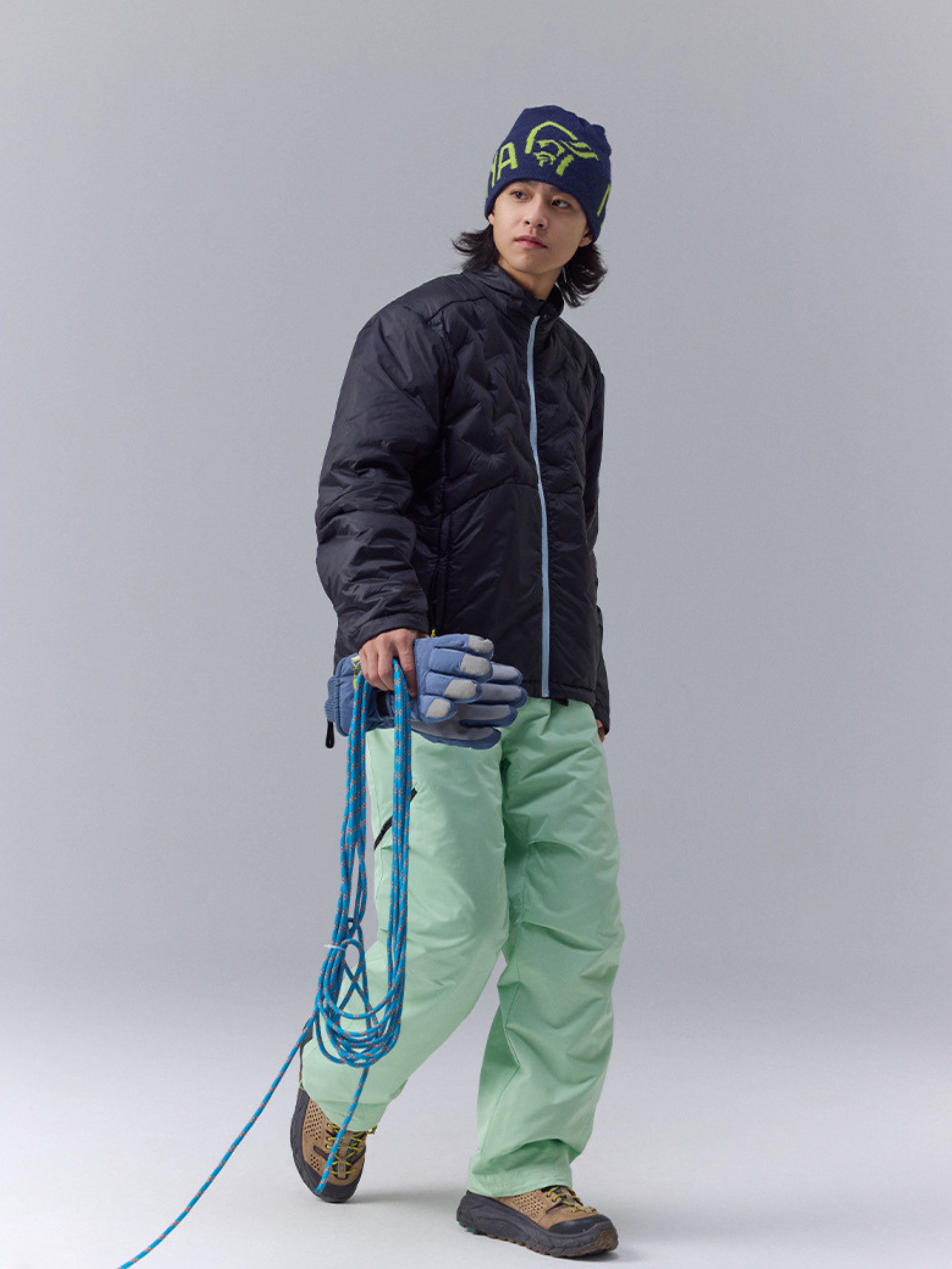 DryBench - Unisex Spliced Collar Outdoor Down Jacket