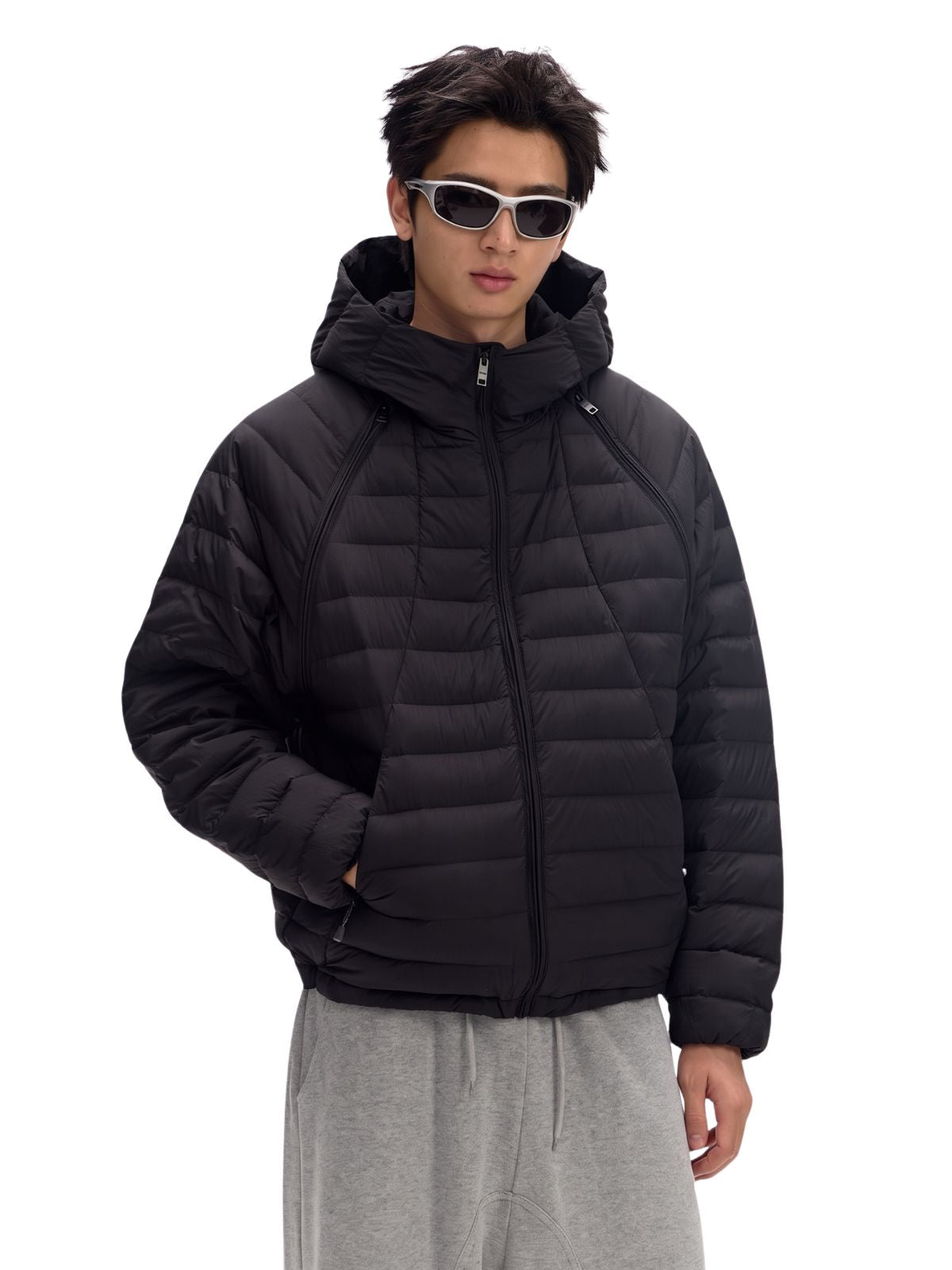 Icefault - 90% White Duck Down Detachable Vest Down Jacket
