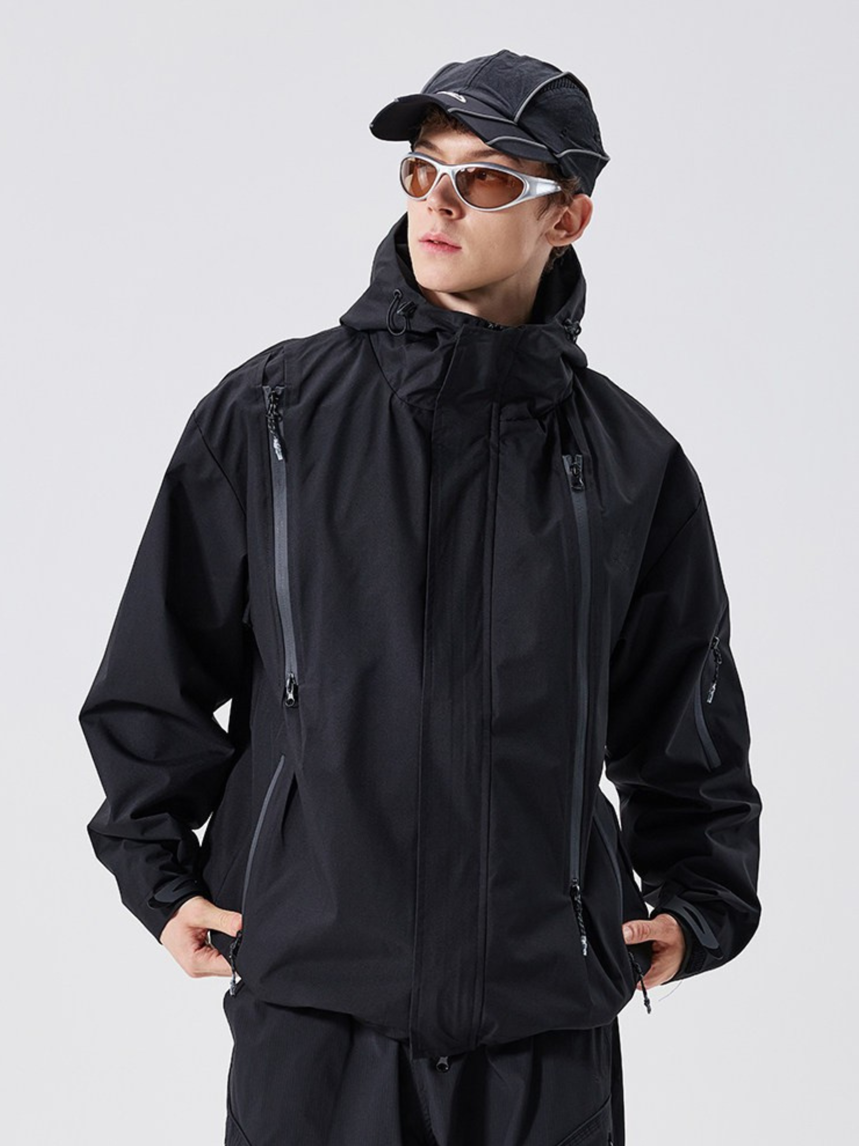 Nightpath - Unisex Water-Repellent Windproof Utility Shell Jacket
