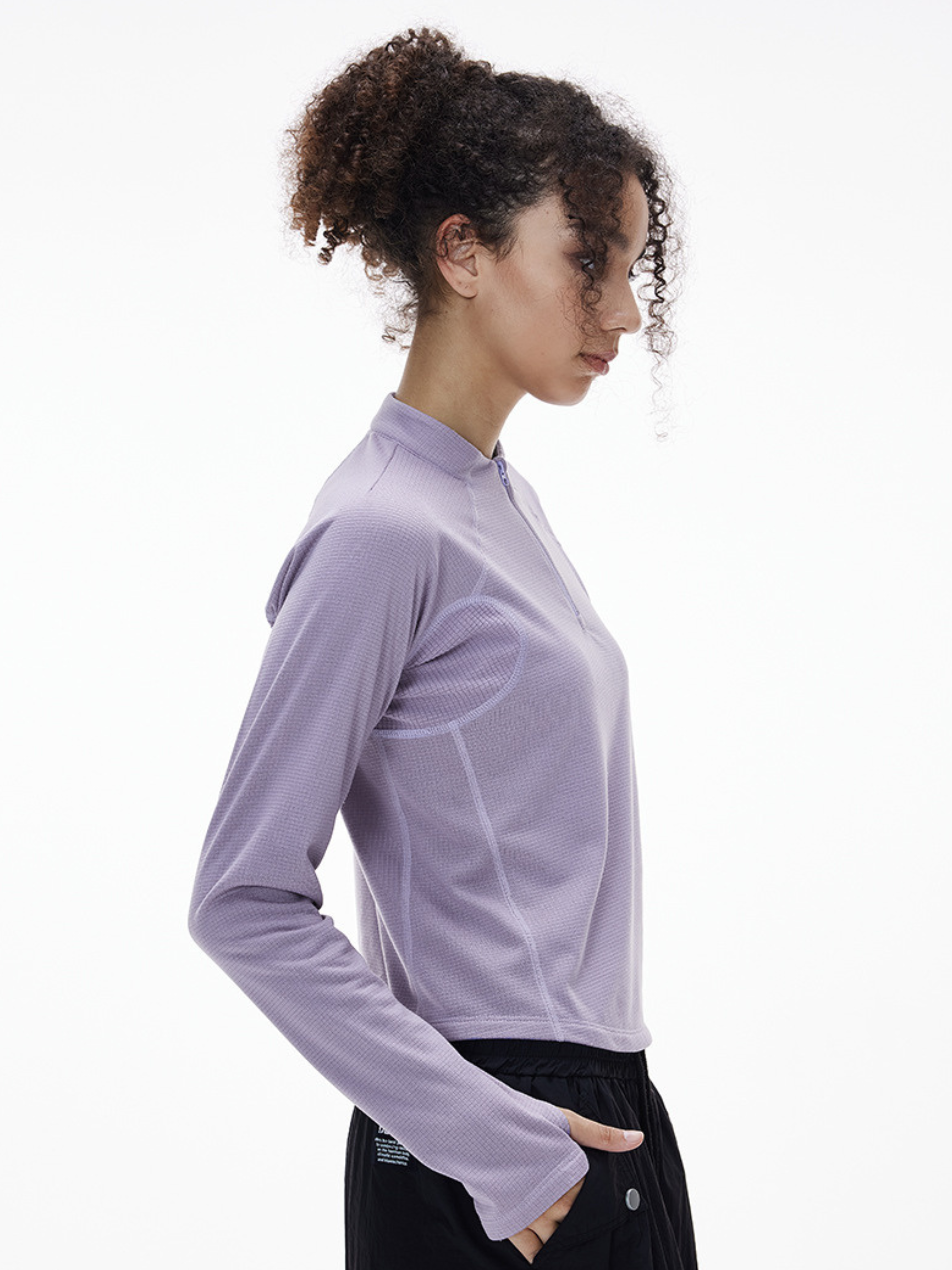 Shadowfern - Lightweight Thermal Half-Zip Sweatshirt