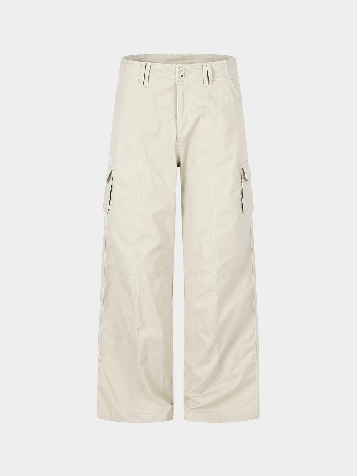 CalmDrift - Women's Deconstructed Multi-Pocket Straight-Leg Cargo Pants
