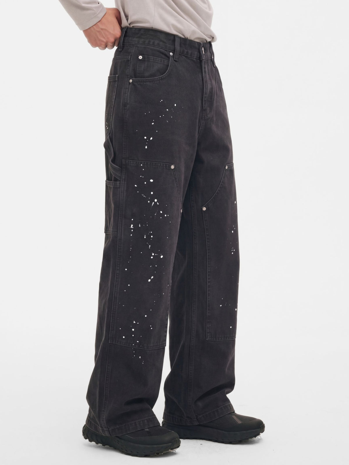 TrailDrift - Hand-Splattered Cotton Cargo Pants
