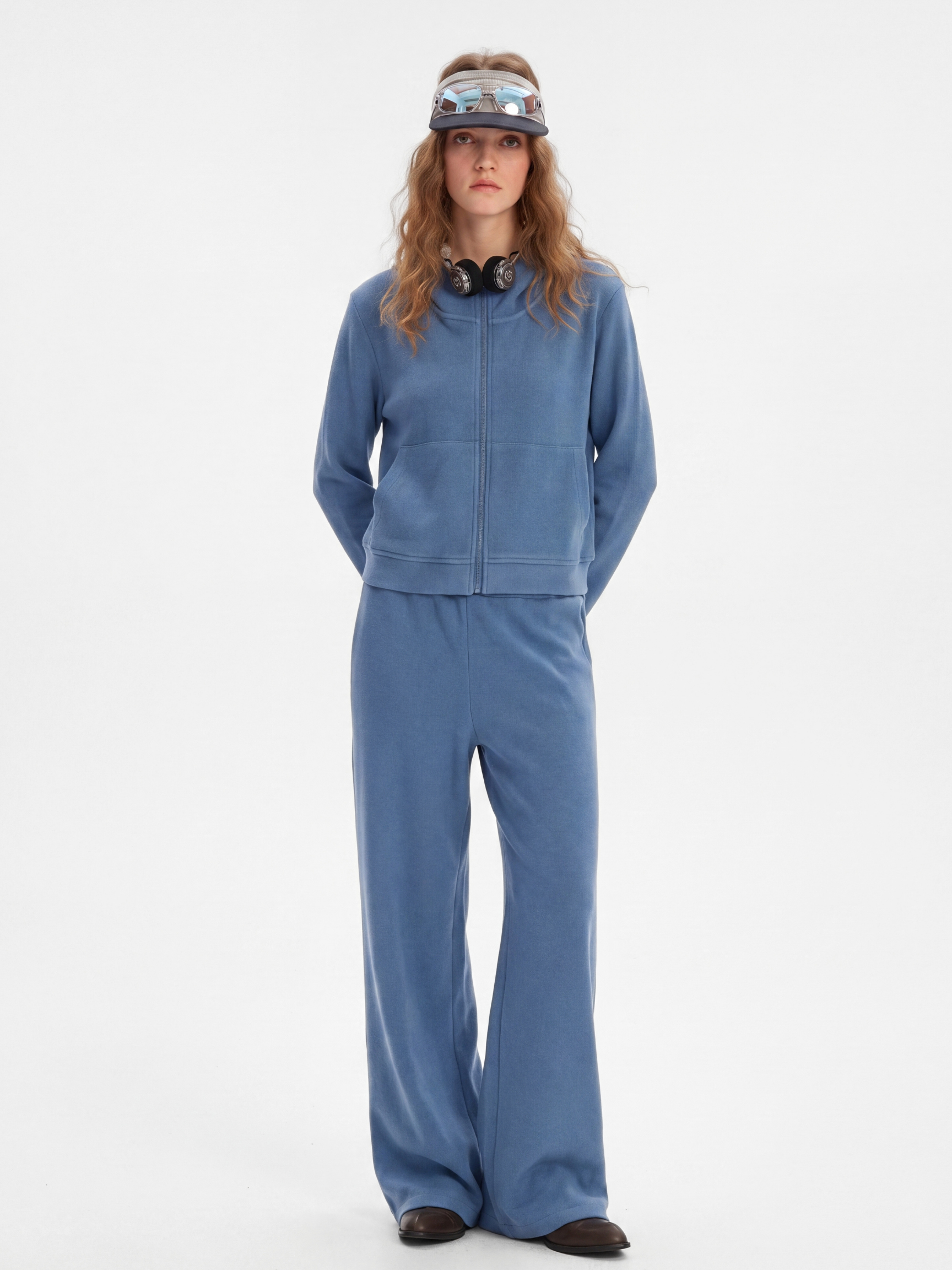 DuskLayer - Women's Air-Layer Hoodie Cardigan & Draped Jogger Pants Set