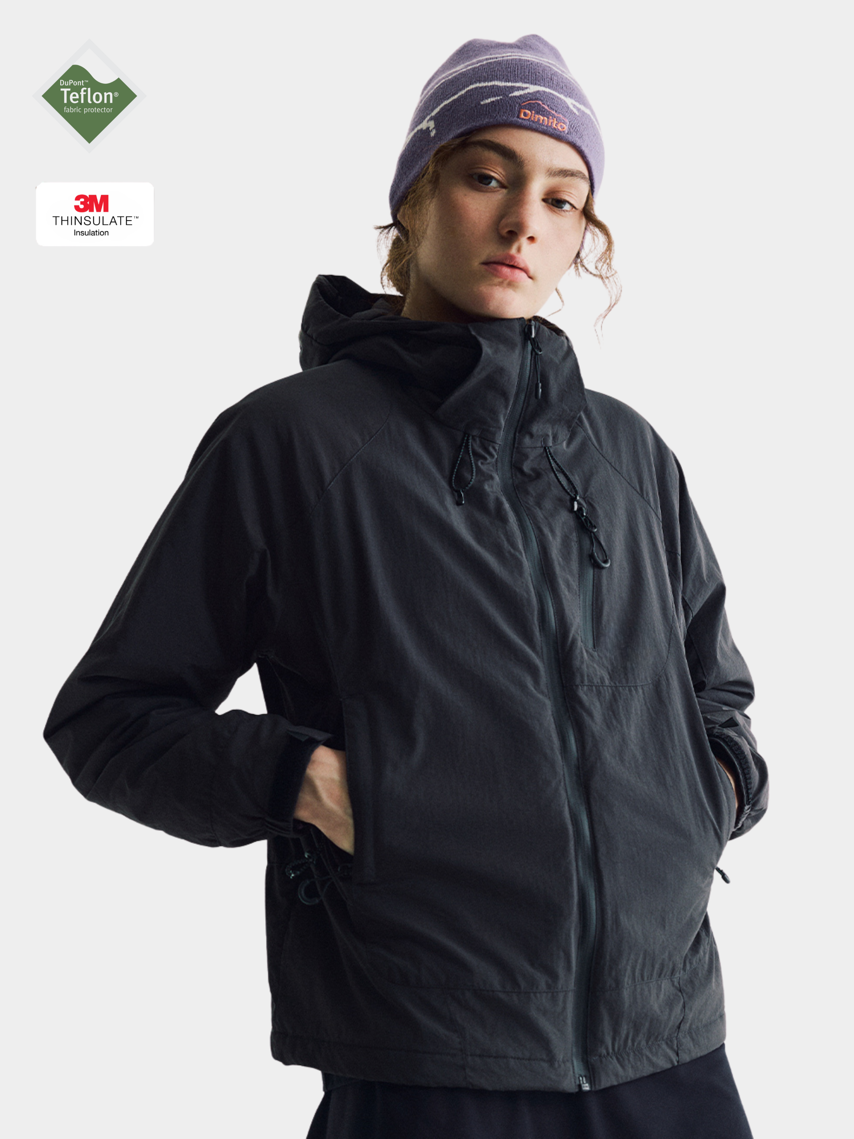 AshLife - Unisex Teflon Waterproof Windproof Insulated Jacket GONGGAR SPORTS