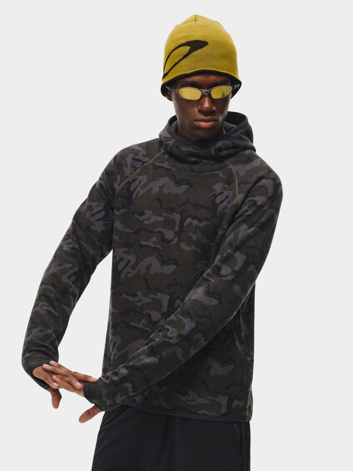 CamoMist - Unisex Windproof Warm Waffle Hooded Sweatshirt