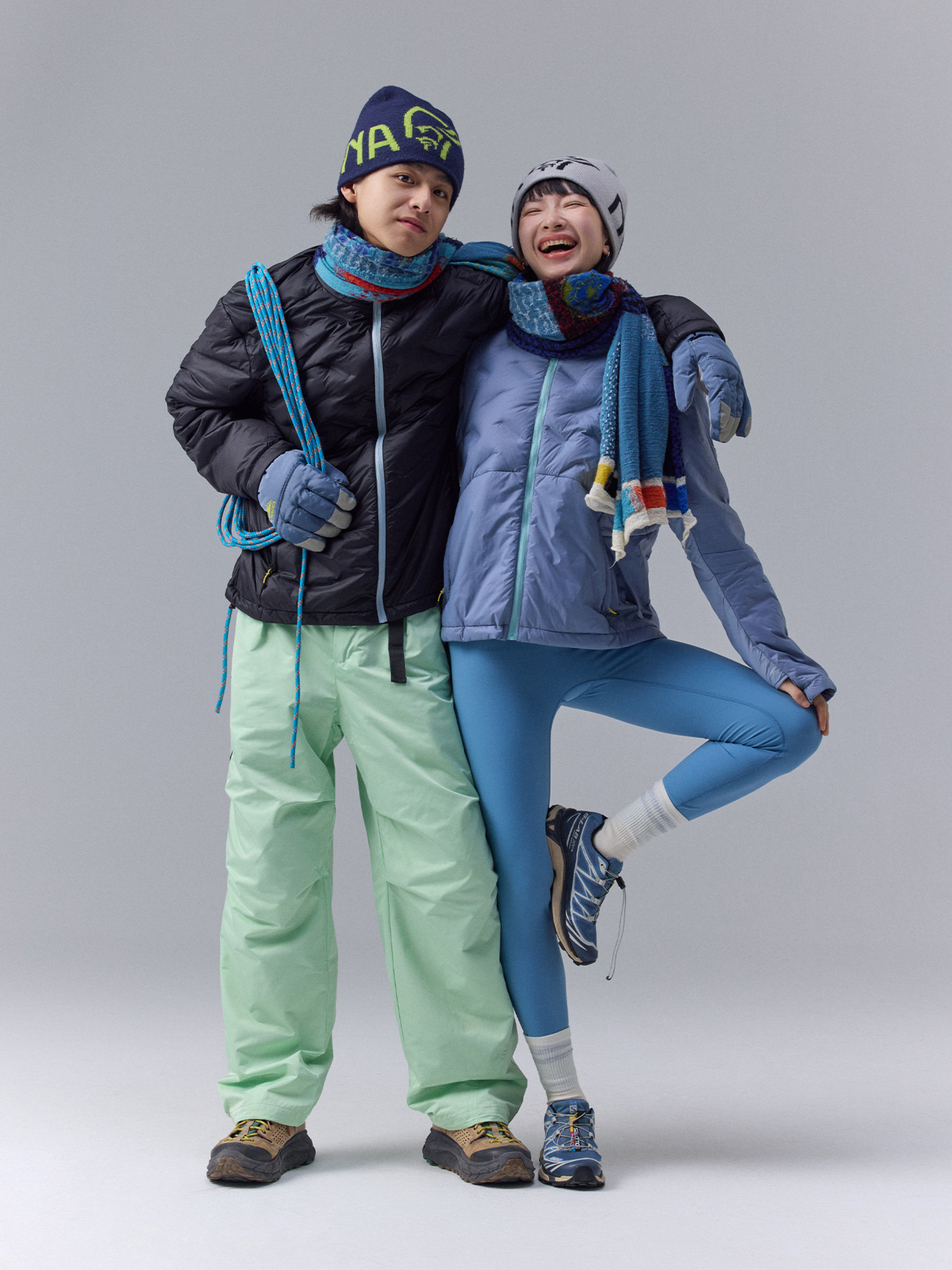 DryBench - Unisex Spliced Collar Outdoor Down Jacket