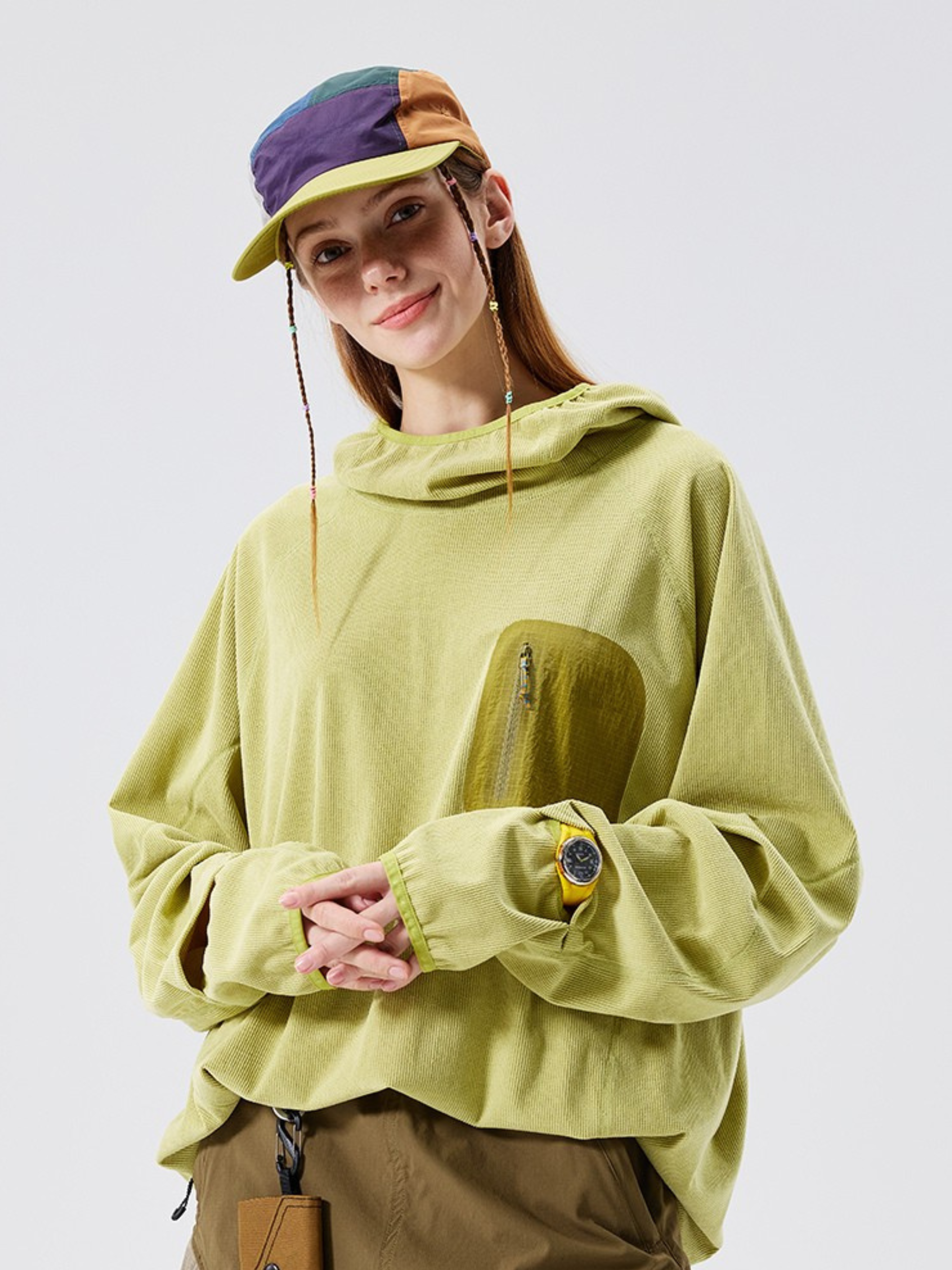 Crag - Unisex Moisture-Wicking High Neck Hoodie Base Layer