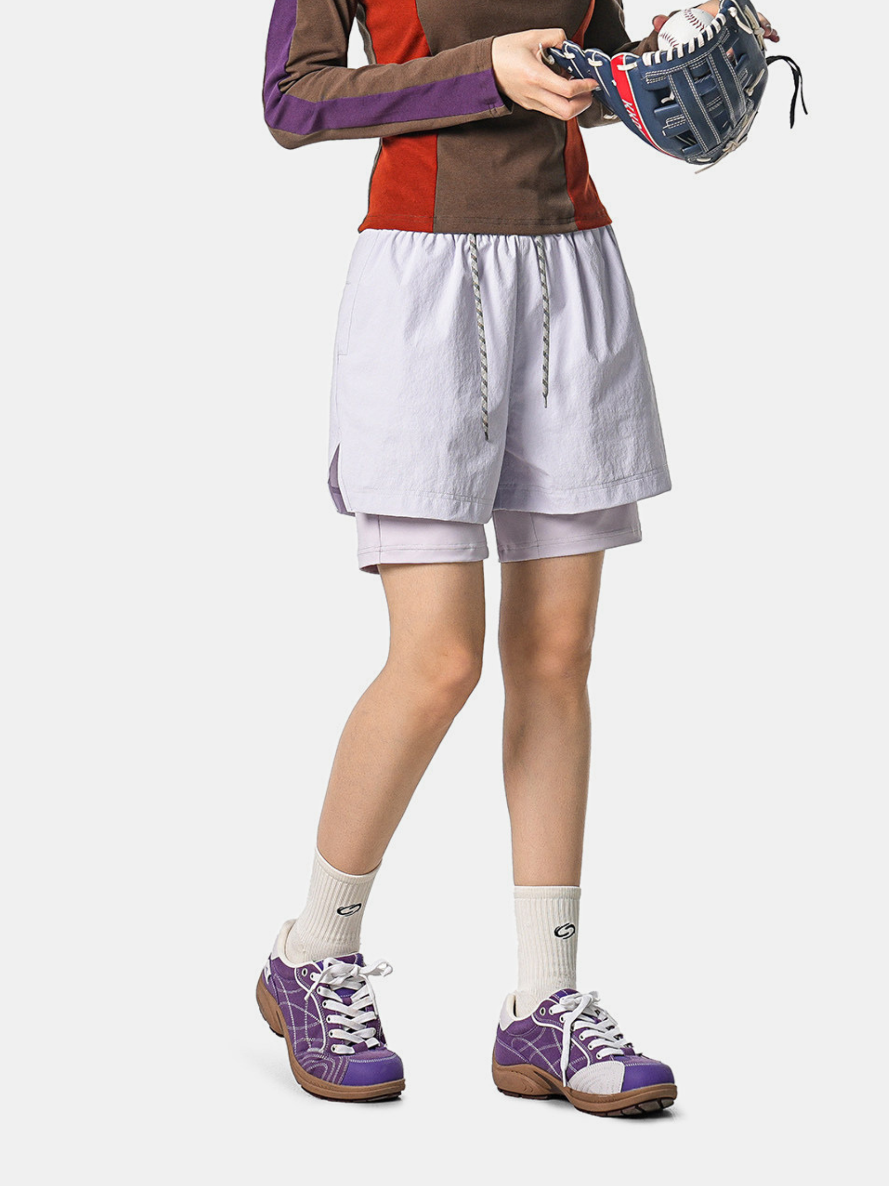 StillBay - Unisex 2-in-1 Ripstop Lightweight Athletic Shorts