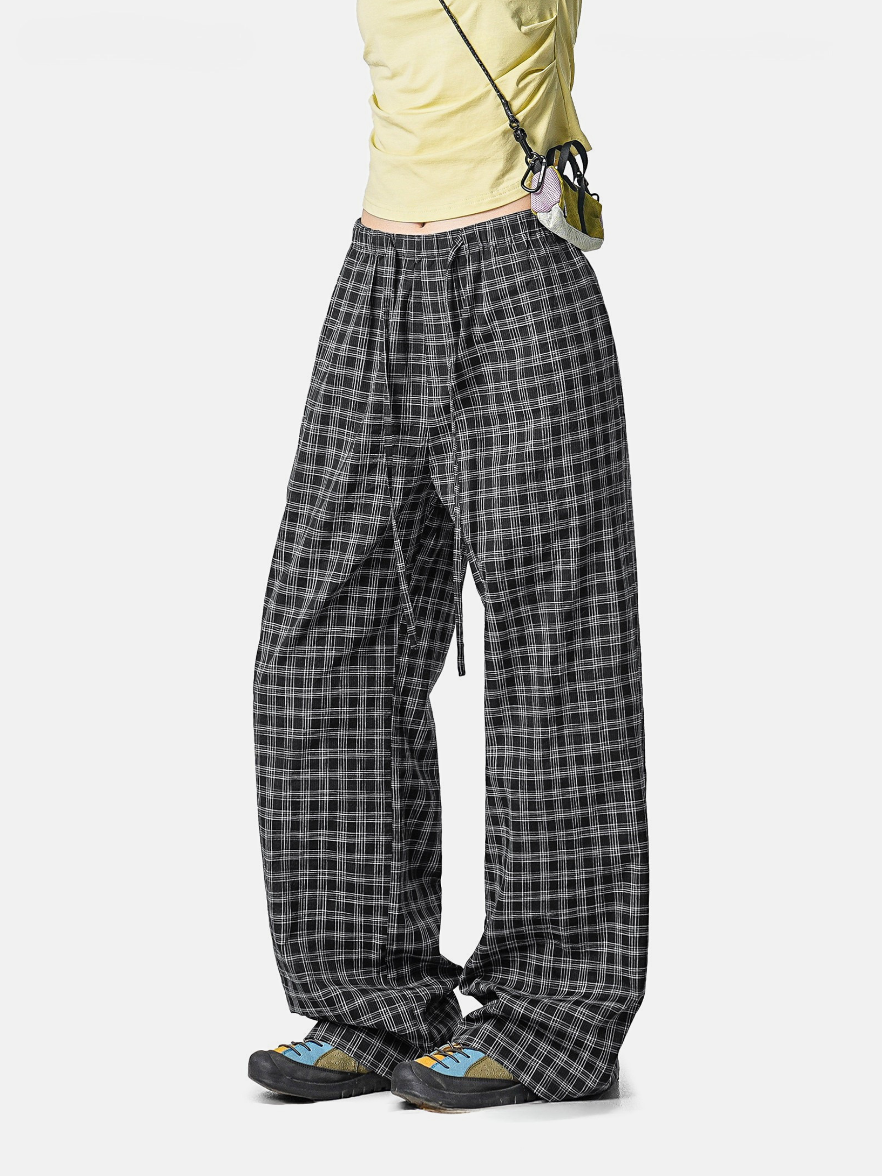 DuskFall - Women's Lightweight Plaid Casual Pants
