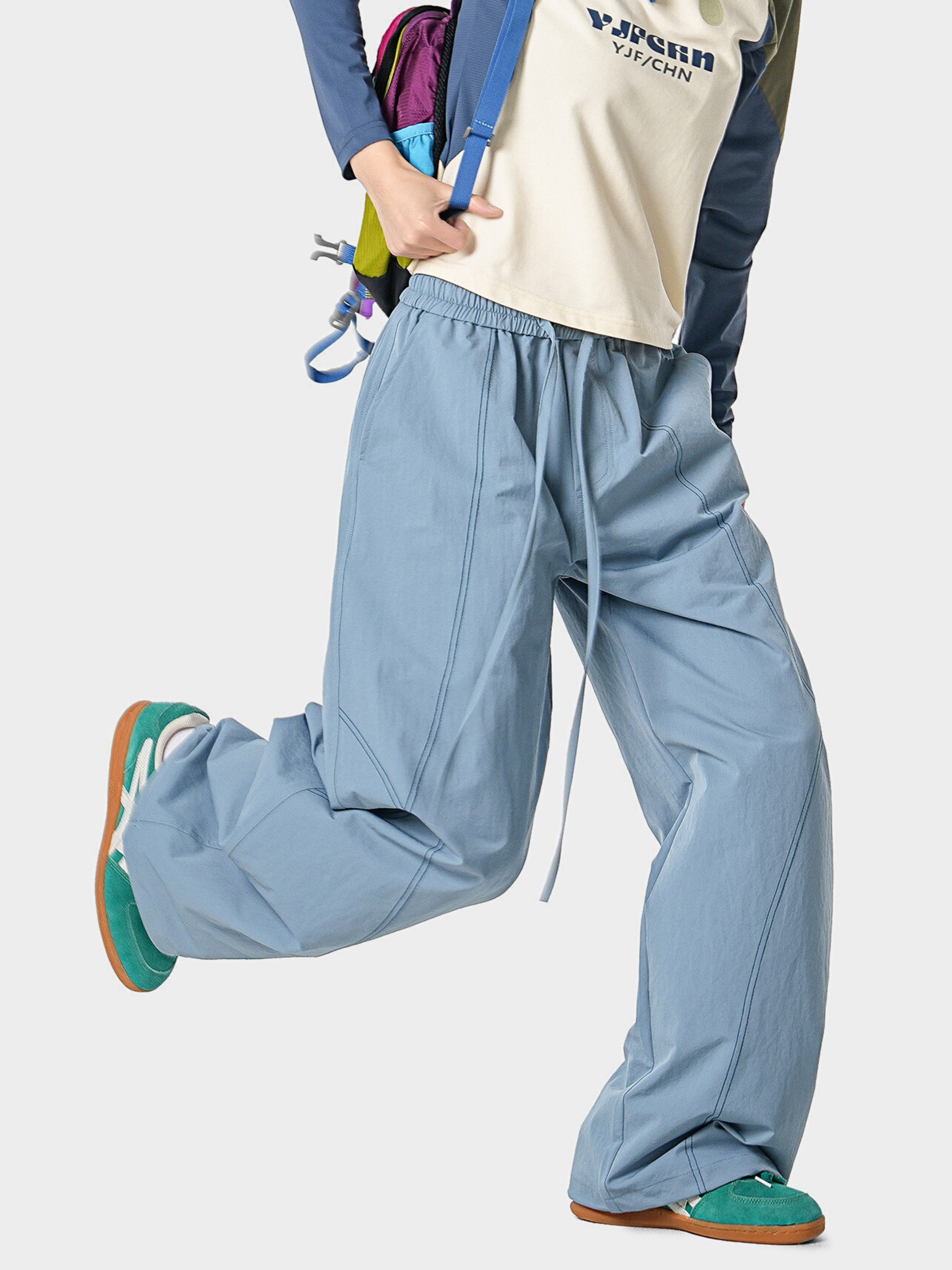 Stormrush - Unisex Contrast-Stitch Water-Repellent Paratrooper Pants