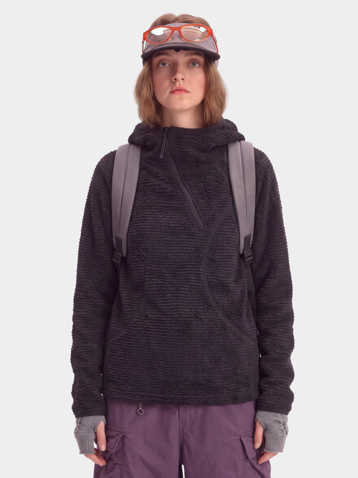 LiteMist - Lightweight Textured Fleece Half-Zip Sweatshirt