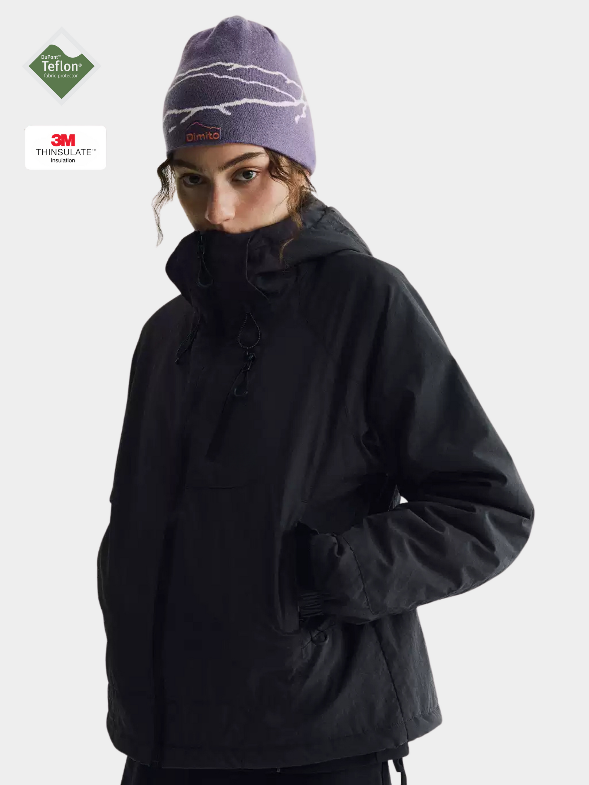 AshLife - Unisex Teflon Waterproof Windproof Insulated Jacket GONGGAR SPORTS