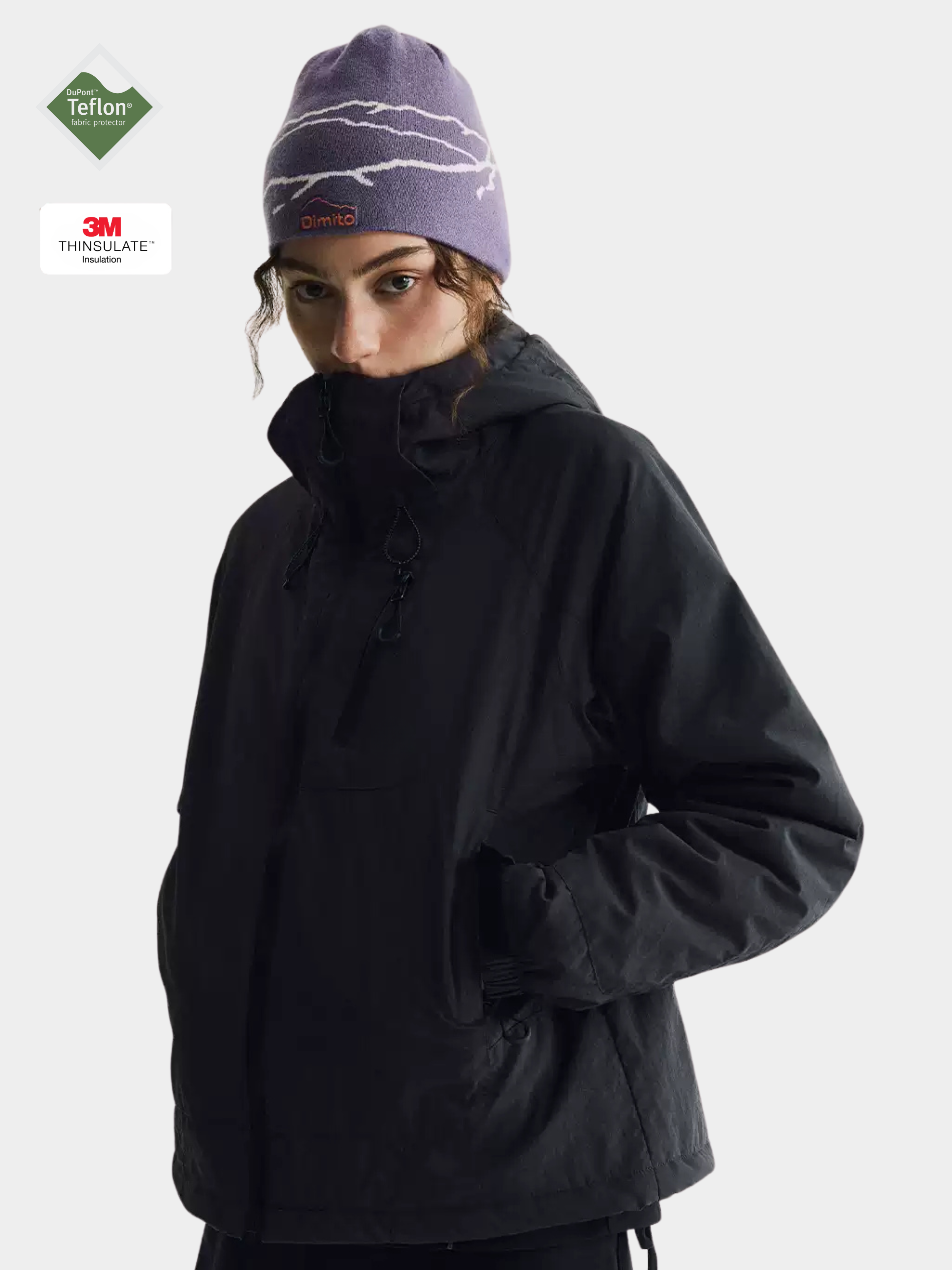 AshLife - Unisex Teflon Waterproof Windproof Insulated Jacket GONGGAR SPORTS