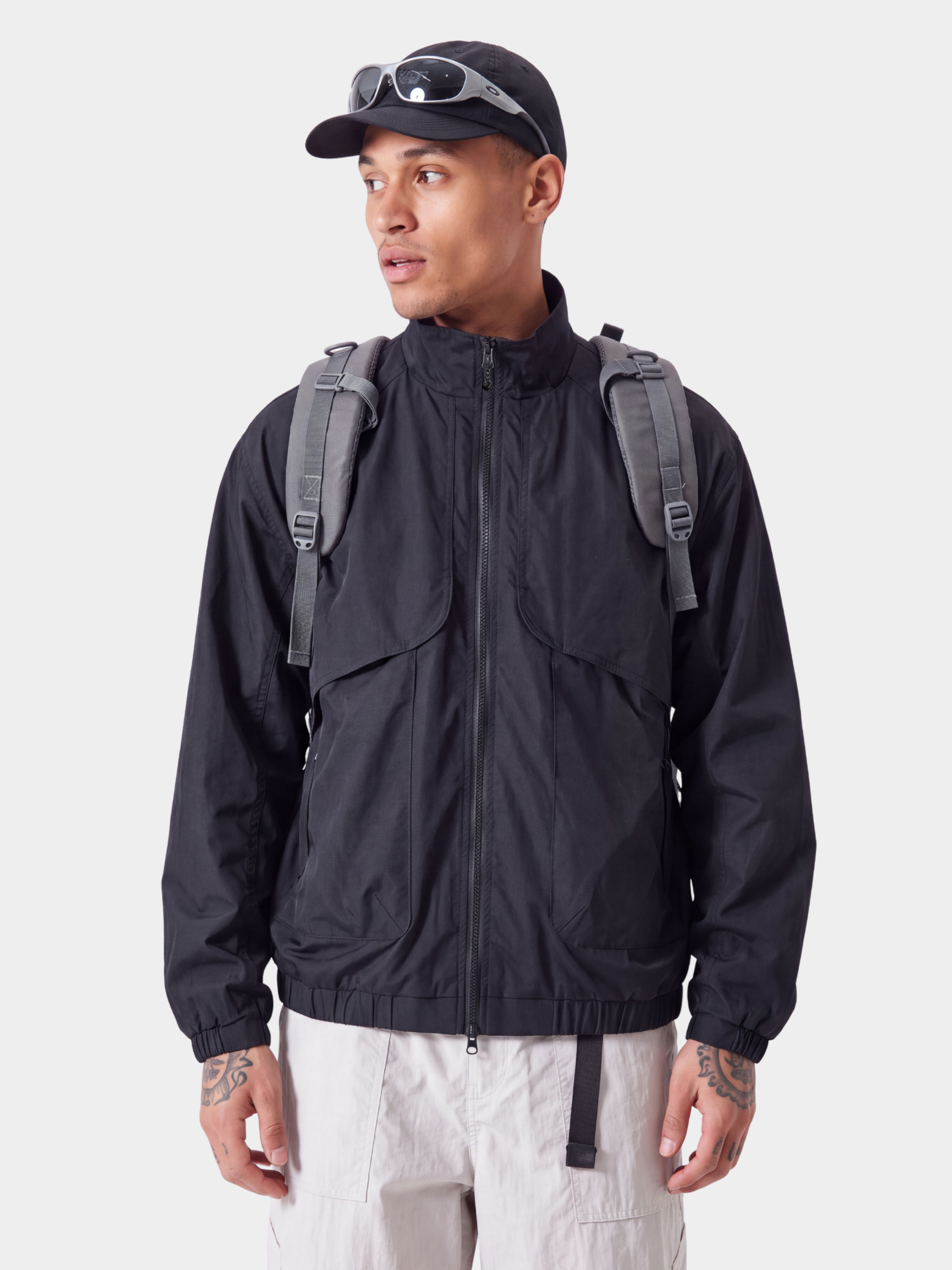 SkyVeil - Lightweight Water-Repellent Stand Collar Jacket