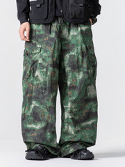 EagleMode - Unisex Ultra-Loose Tech Camo Paratrooper Pants GONGGAR SPORTS