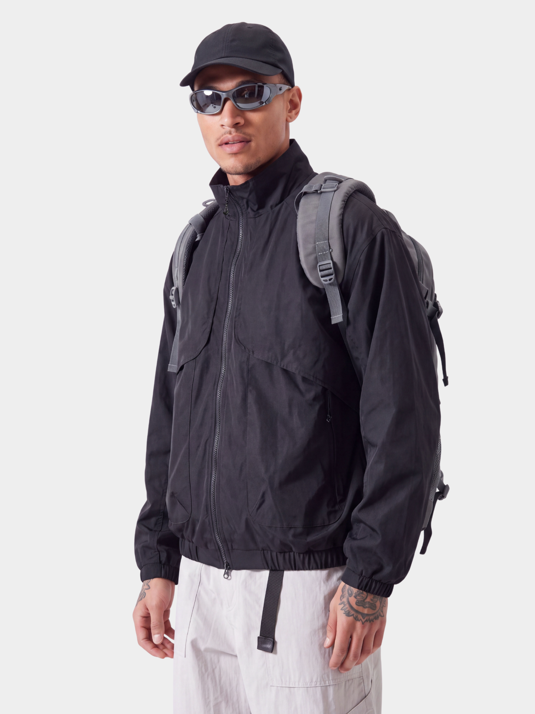 SkyVeil - Lightweight Water-Repellent Stand Collar Jacket