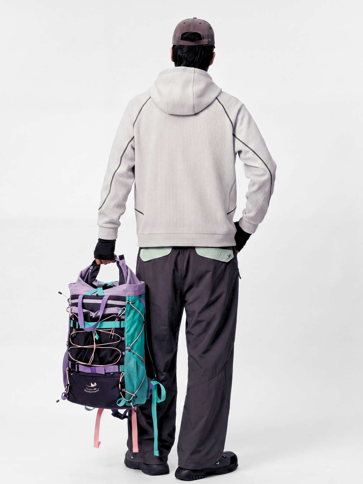 StashVeil - 30L Multi-Functional Color-Block Hiking Backpack