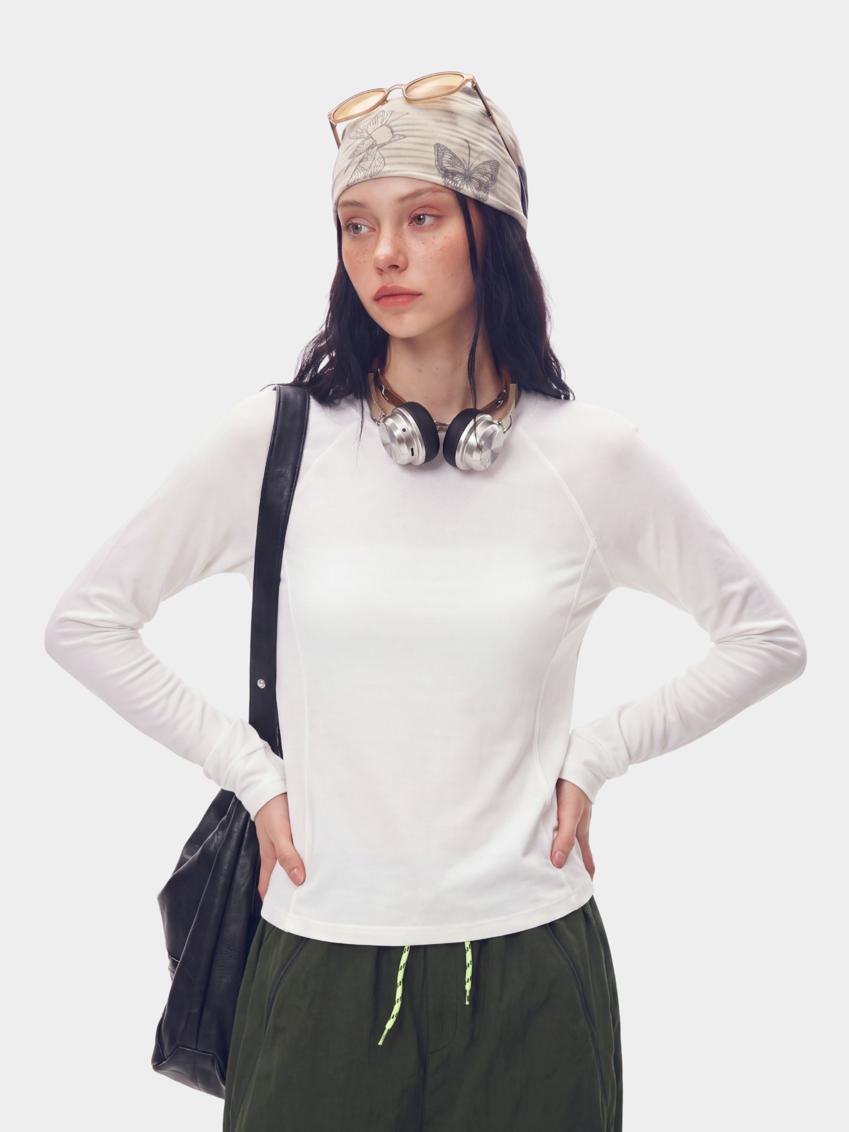 StitchFit - Women's Contrast Stitch Slim Fit Quick-Dry Long Sleeve Top