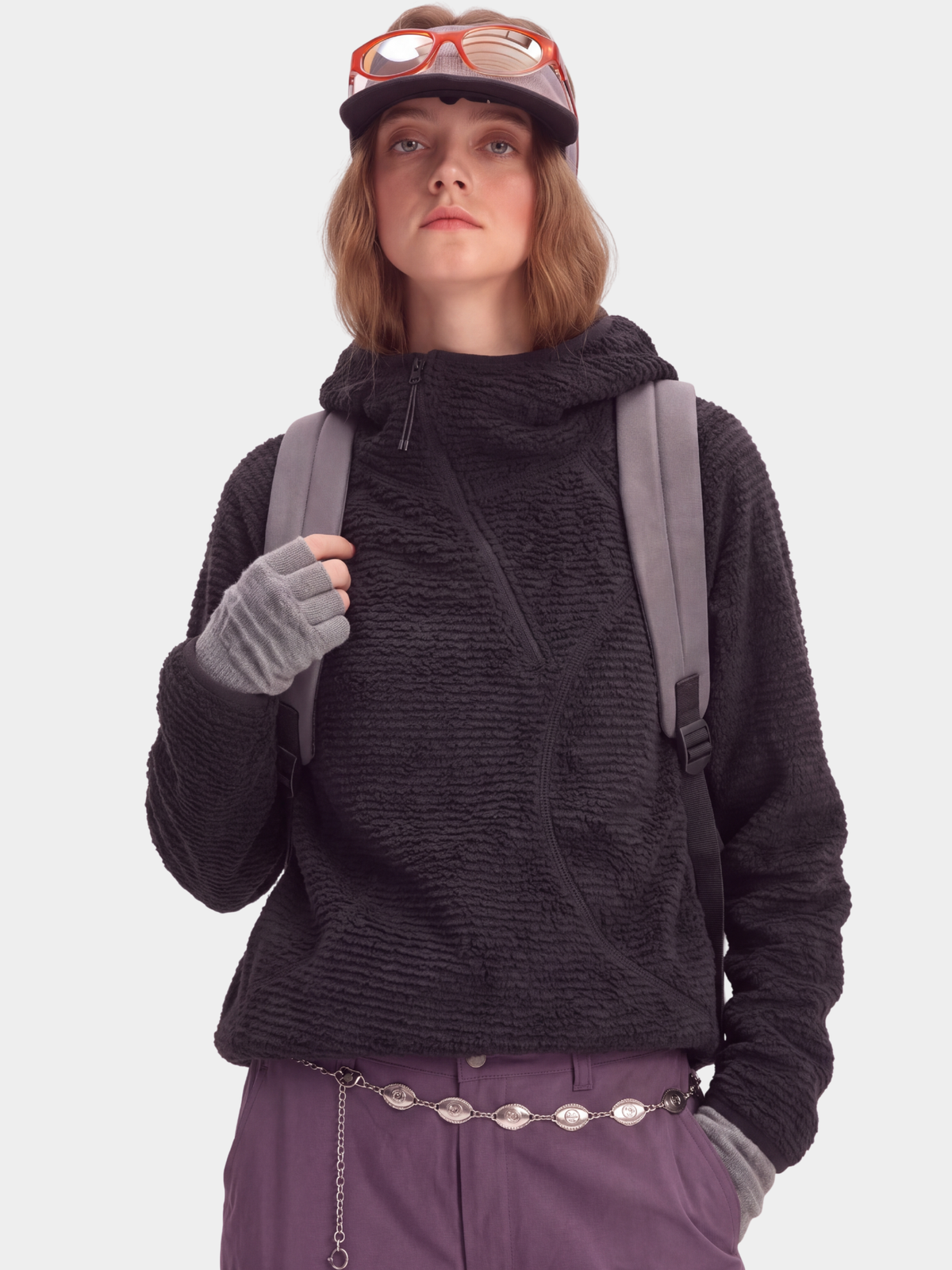 LiteMist - Lightweight Textured Fleece Half-Zip Sweatshirt