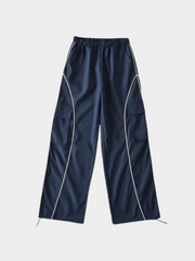 ThornStep - Women's Multi-Pocket Side Stripe Loose Pants
