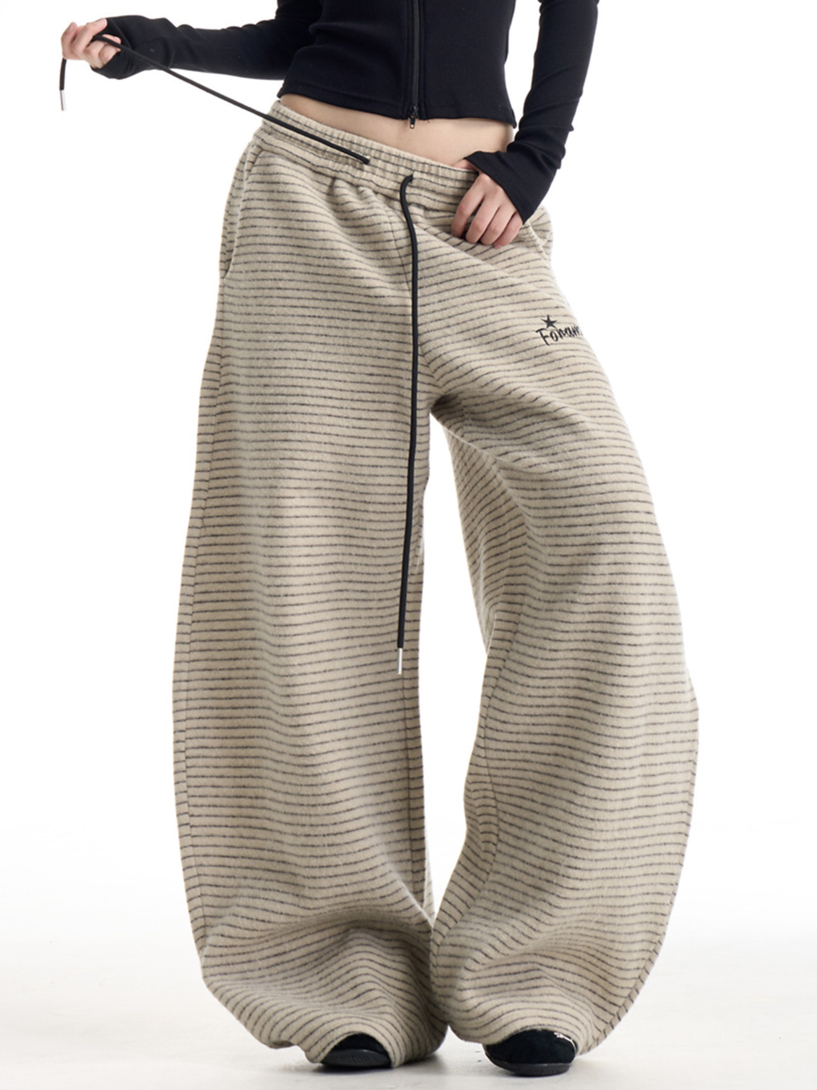 Emberburn - Women's Striped Wide-Leg Casual Pants