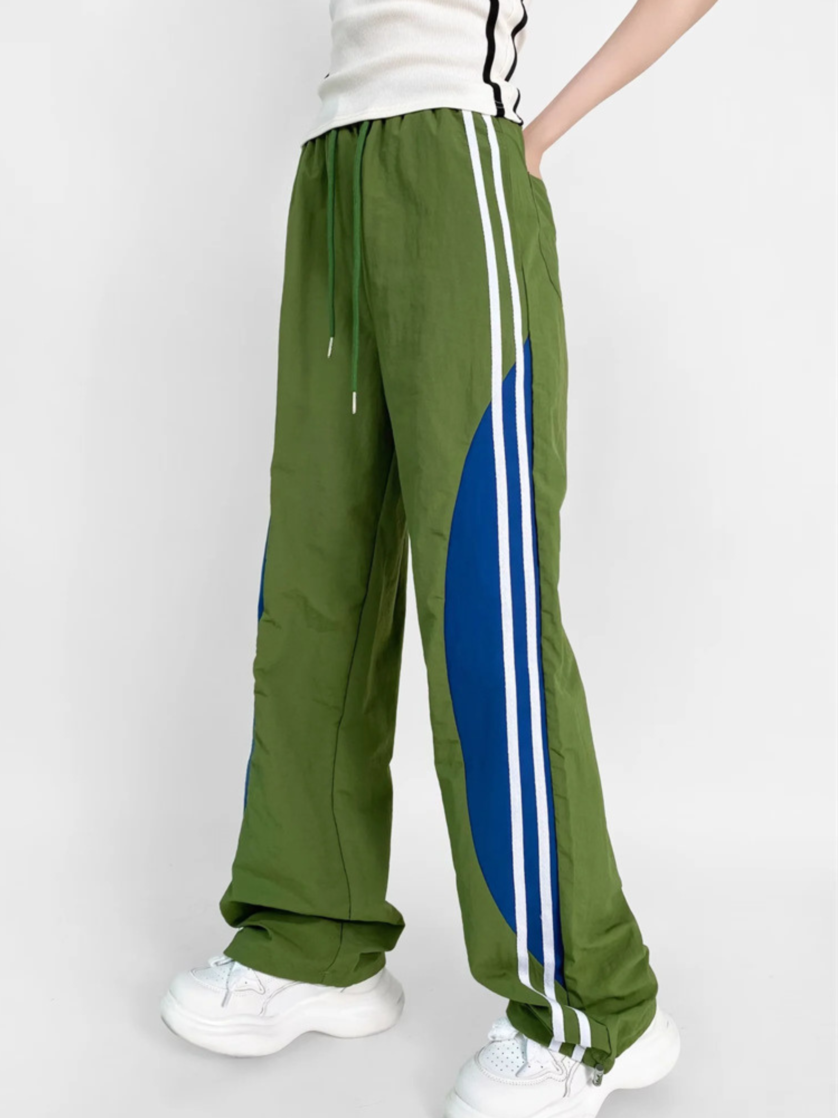 ThornMark - Women‘s Color-Block Side Stripe Sweatpants