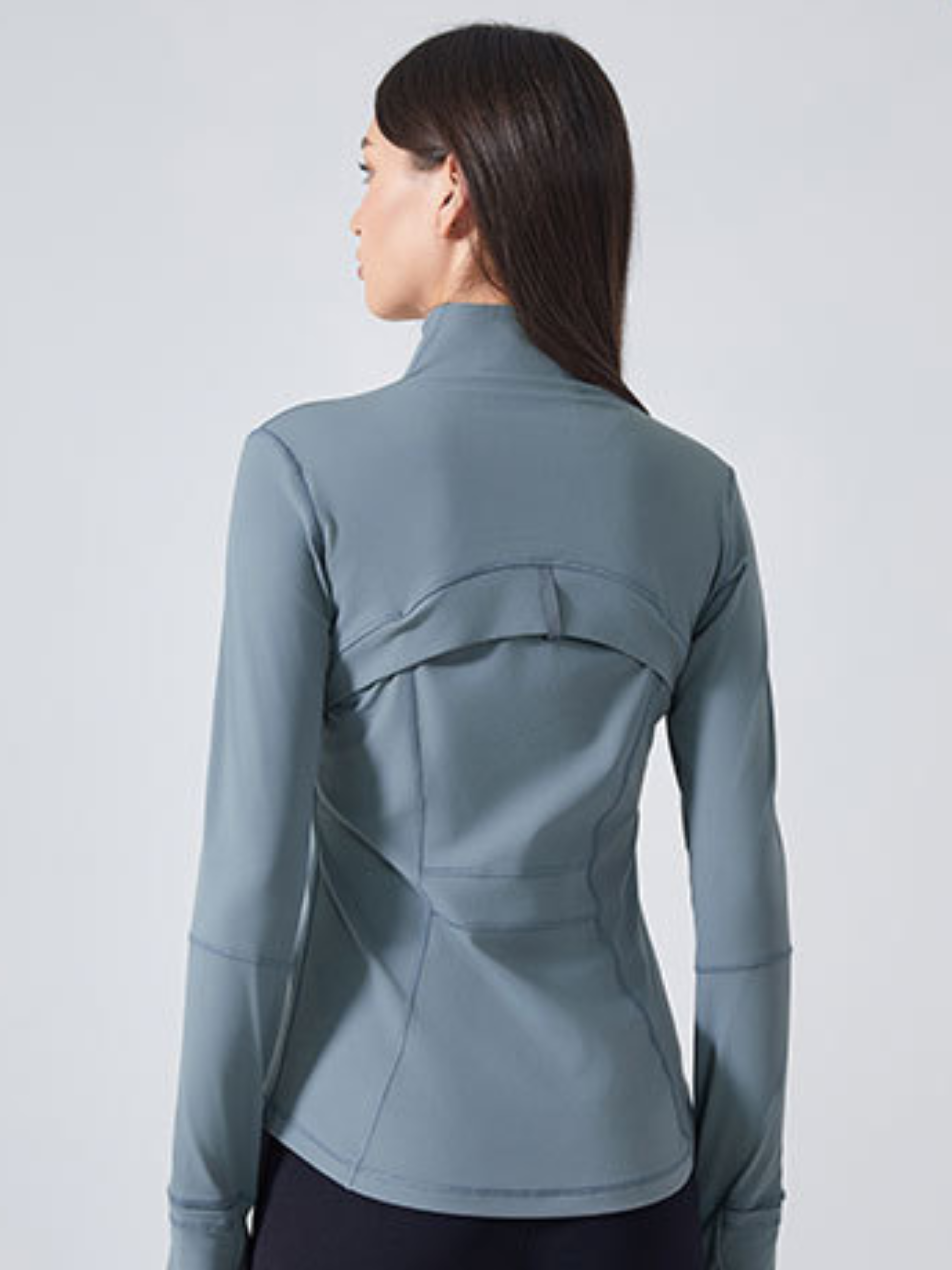 MesaPeak - Women's Fleece-Lined Slim-Fit Yoga Jacket with Thumbholes GONGGAR SPORTS