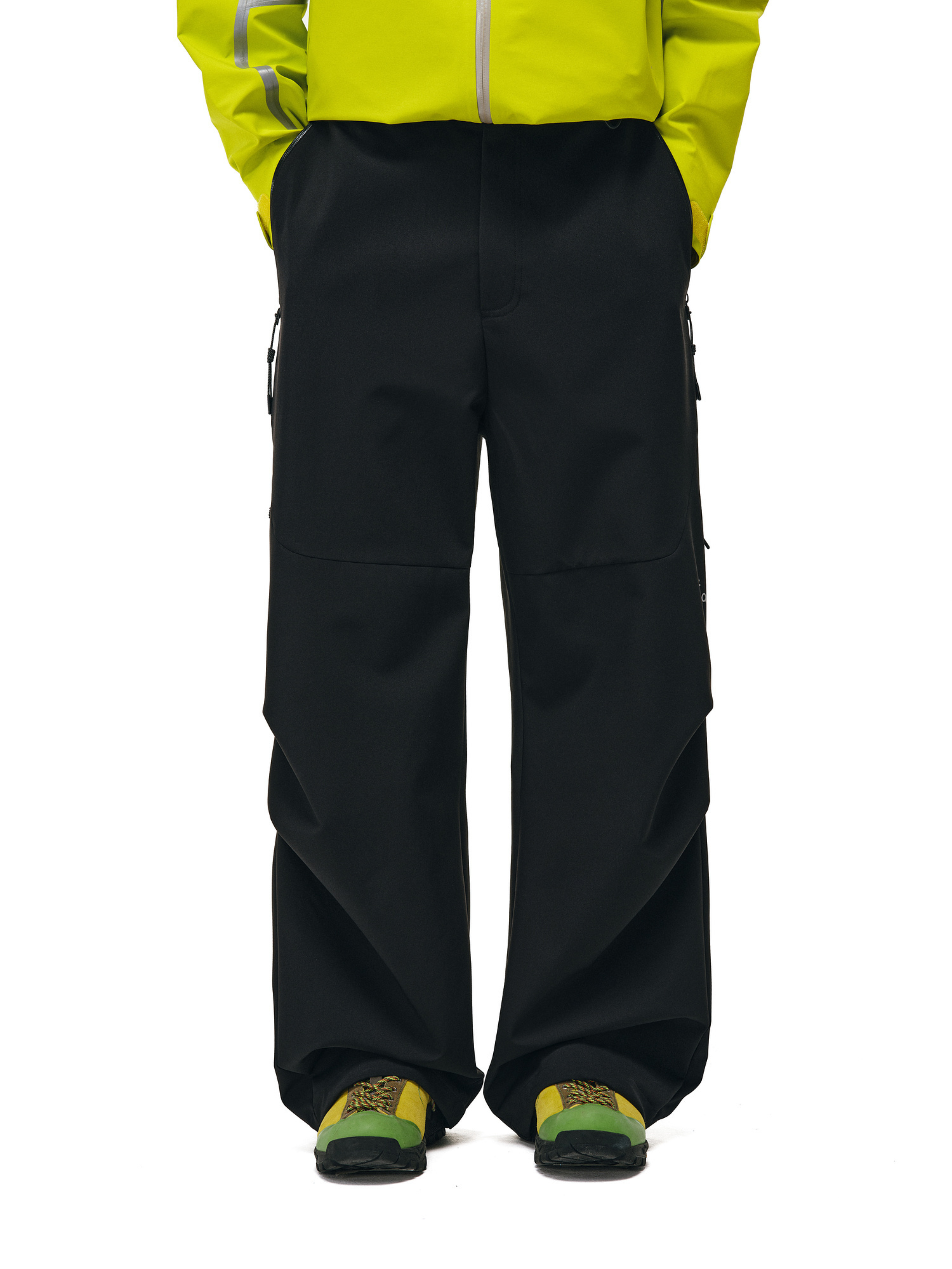 Stormlore - Men's Skin-Friendly Draped Zip Straight-Leg Pants