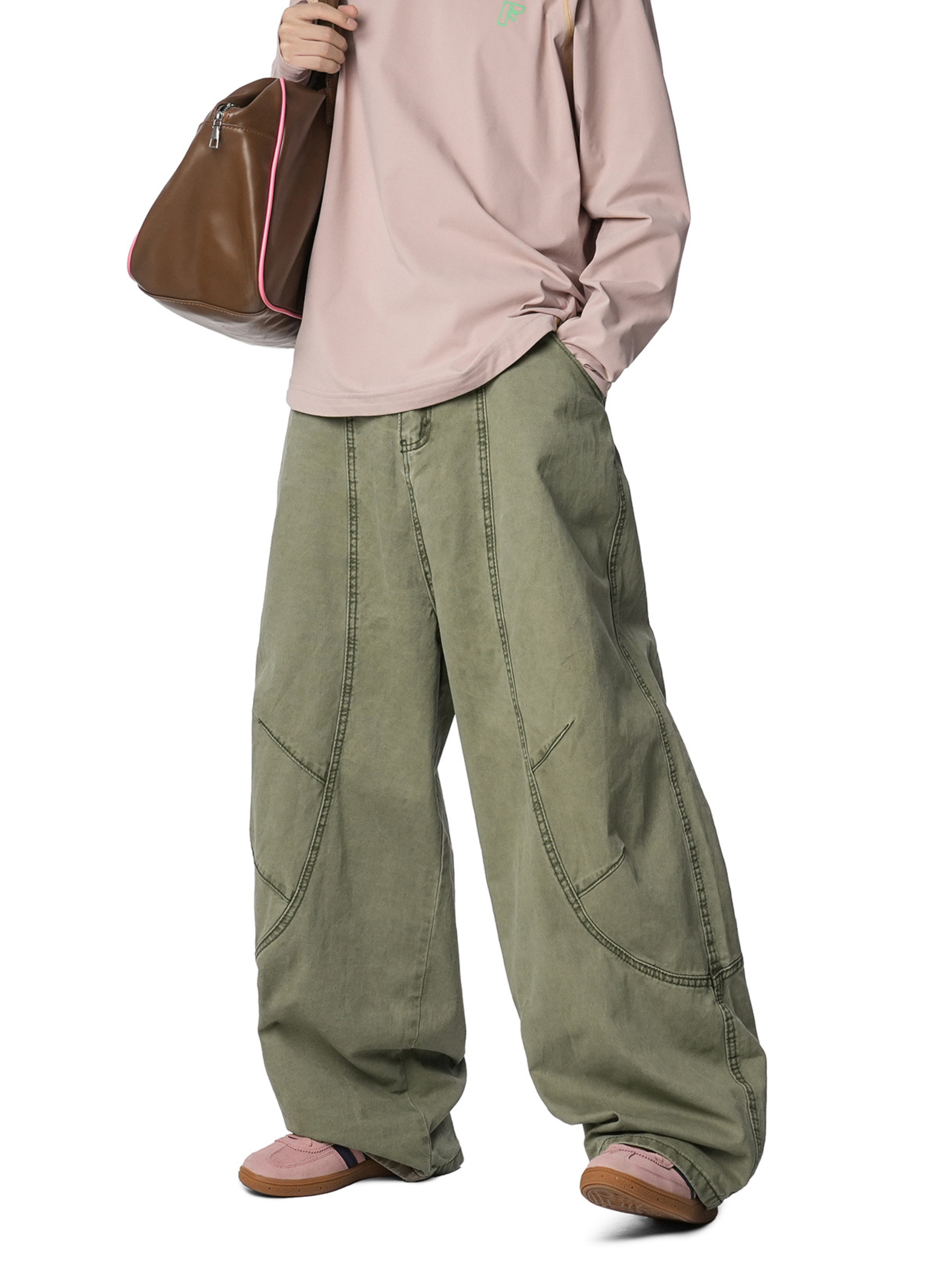 Freewind - Men's Pure Cotton Straight-Leg Loose Scimitar Pants