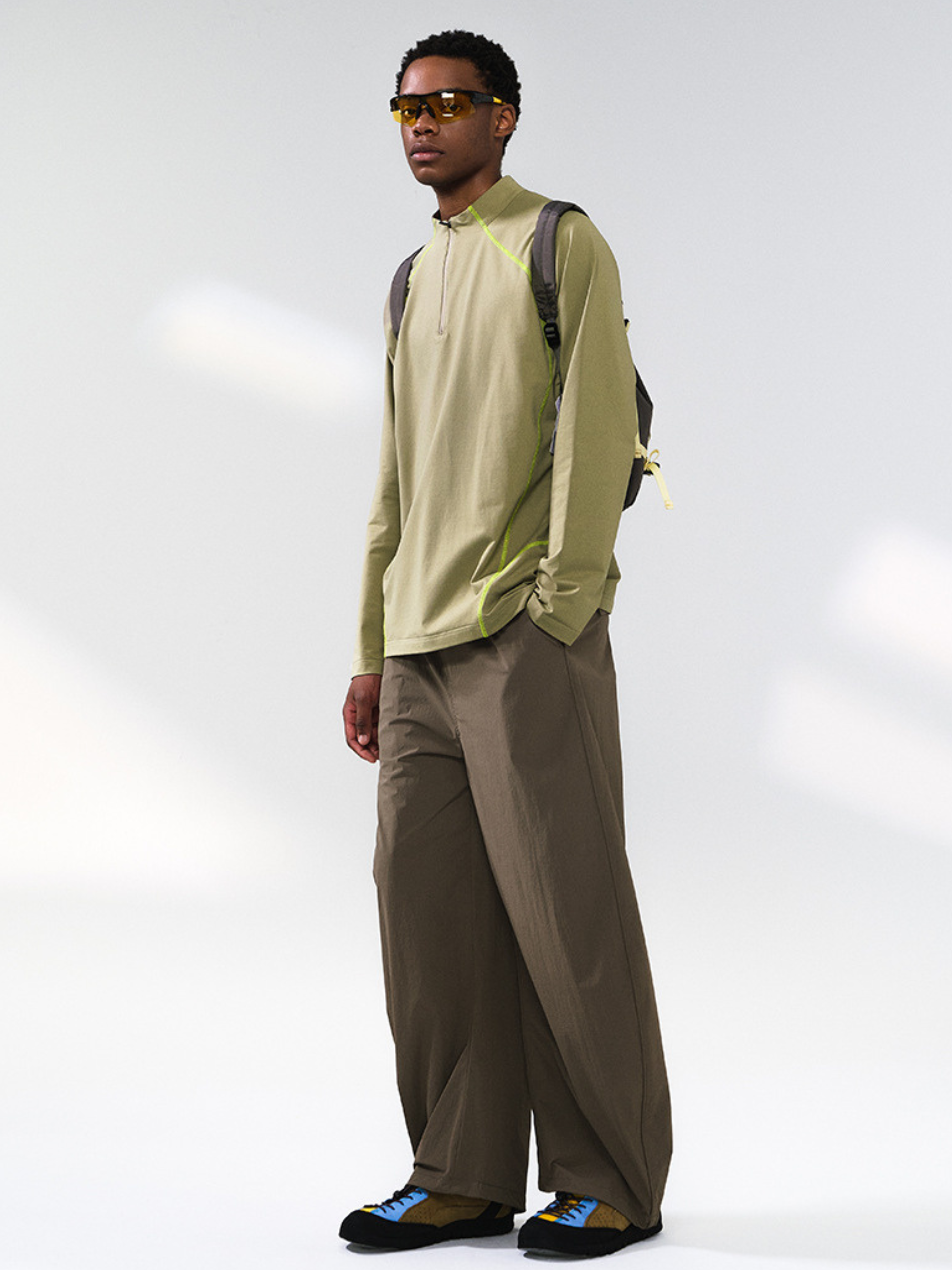 HeatCoat - Men's Windproof High-Neck Half-Zip Base Layer