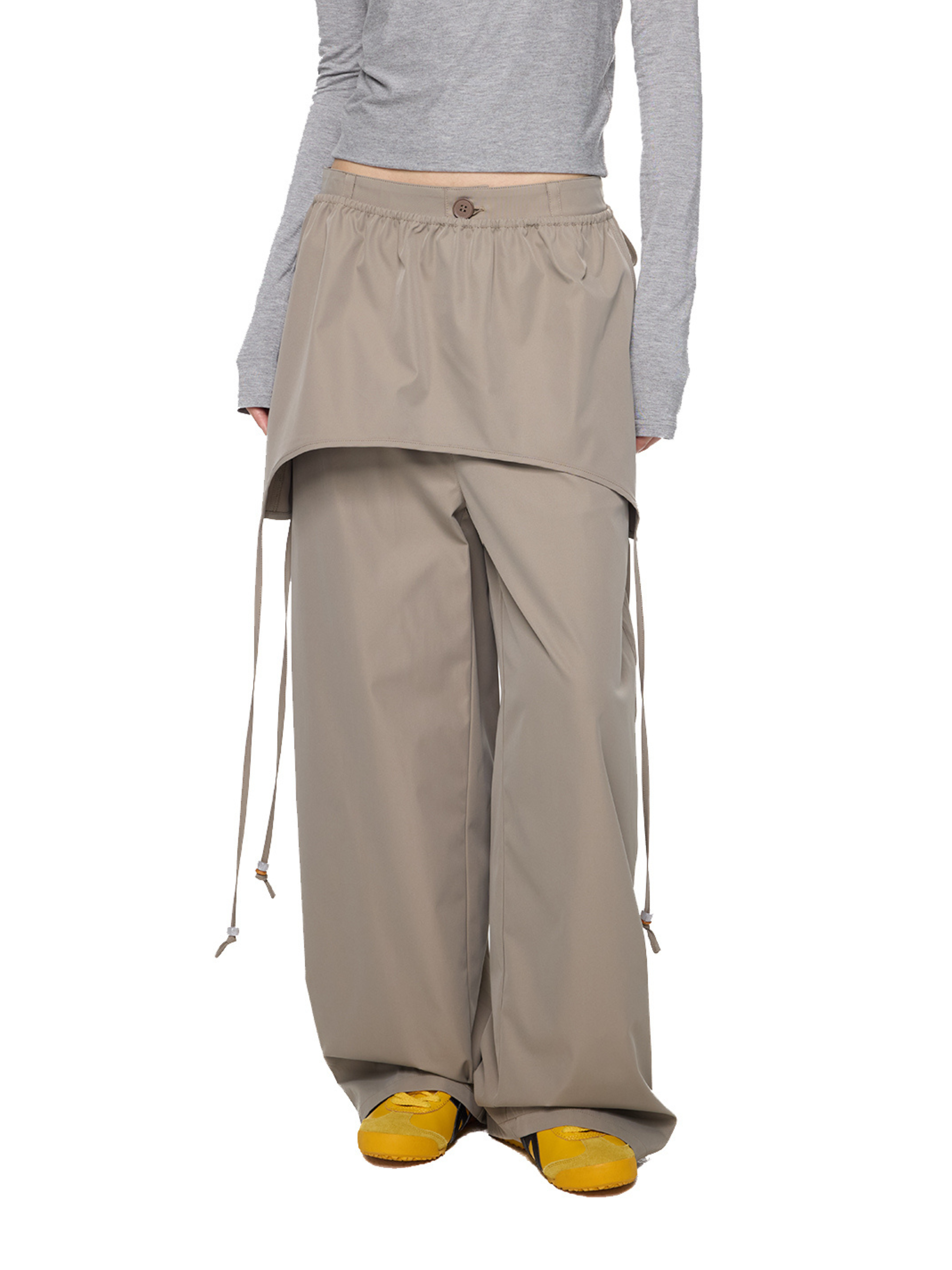 Darkclaw - Women's Two-Piece Detachable Belt Wide-Leg Pants