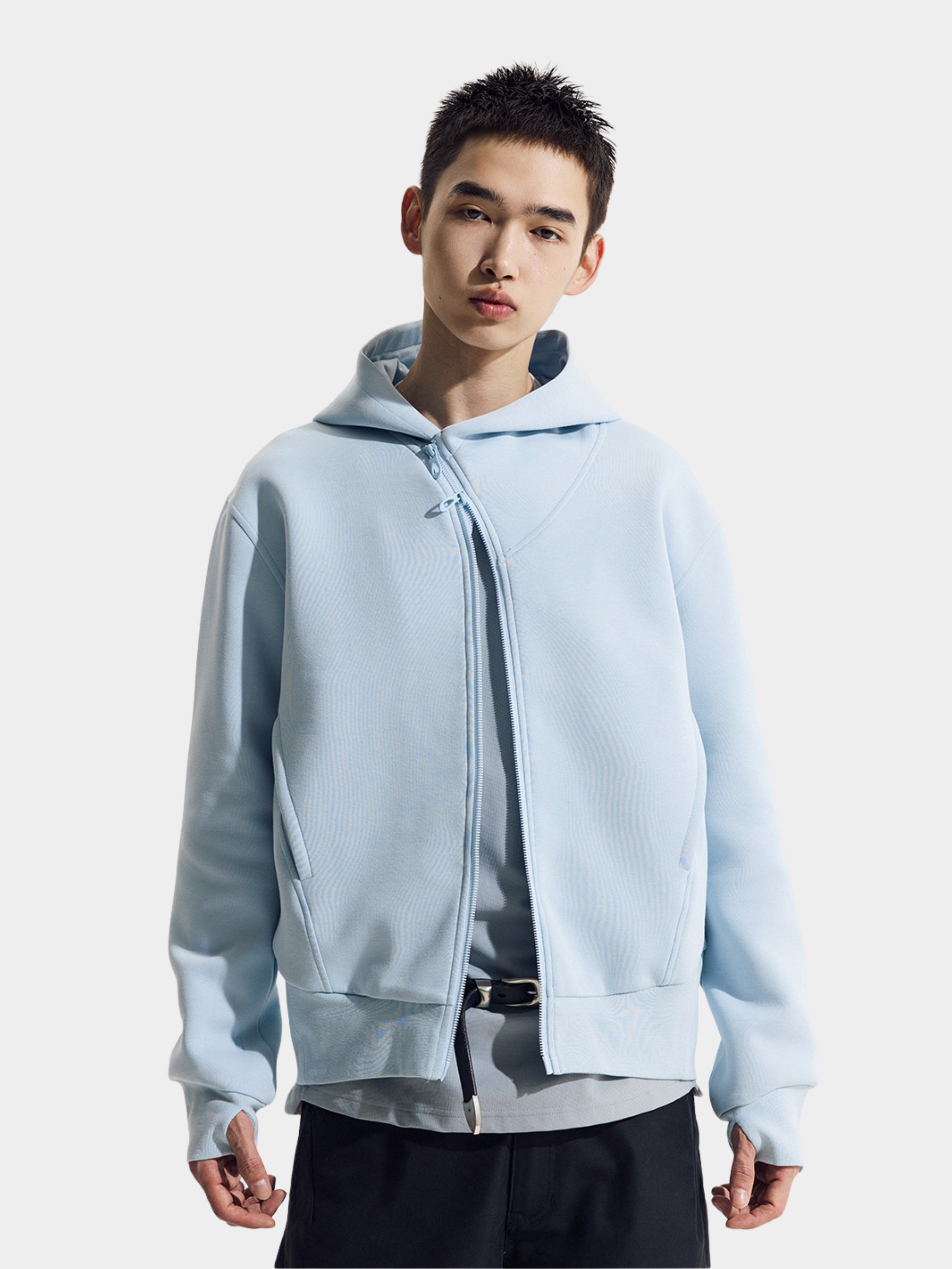 Ashhowl - Unisex Asymmetric Zip Air-Layer Jacket