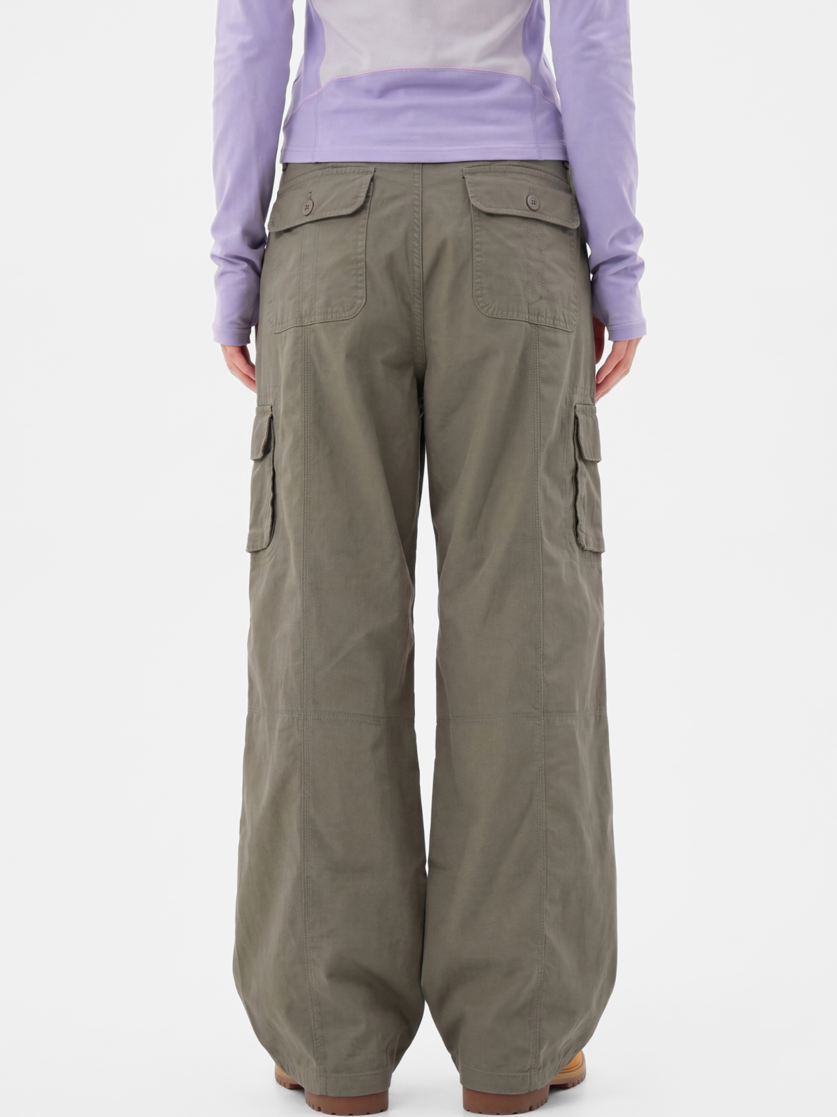 CalmDrift - Women's Deconstructed Multi-Pocket Straight-Leg Cargo Pants