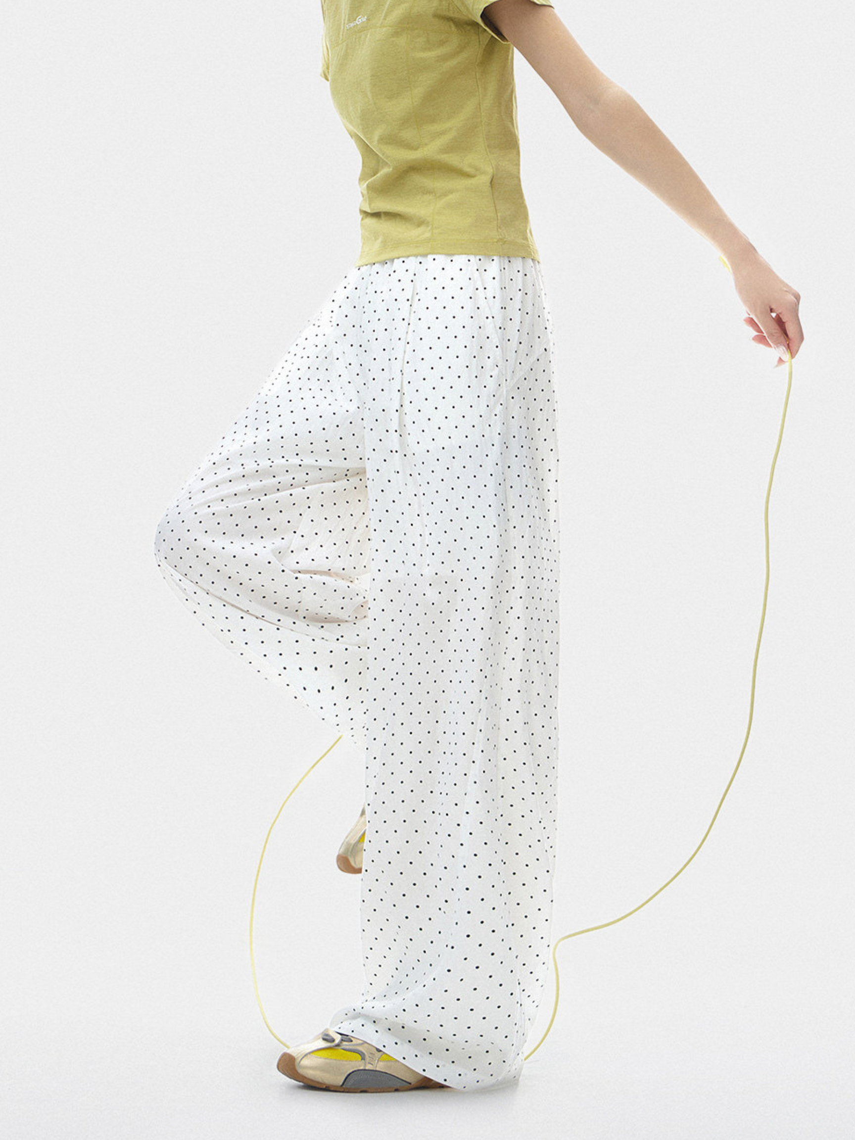 TwilightFit - Women's Polka Dot Lightweight & Breathable Athletic Pants