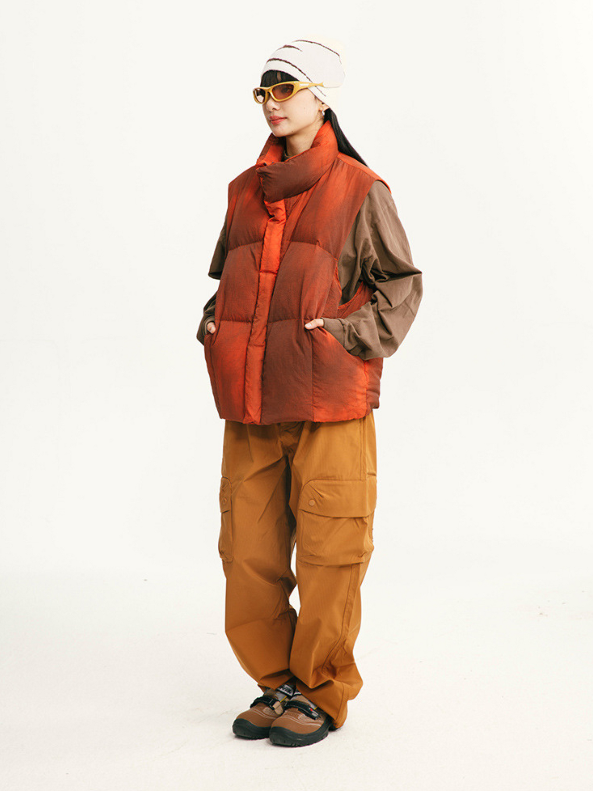 BluffTop - Unisex 90% White Duck Down Hand-Dyed Waterproof Down Vest GONGGAR SPORTS