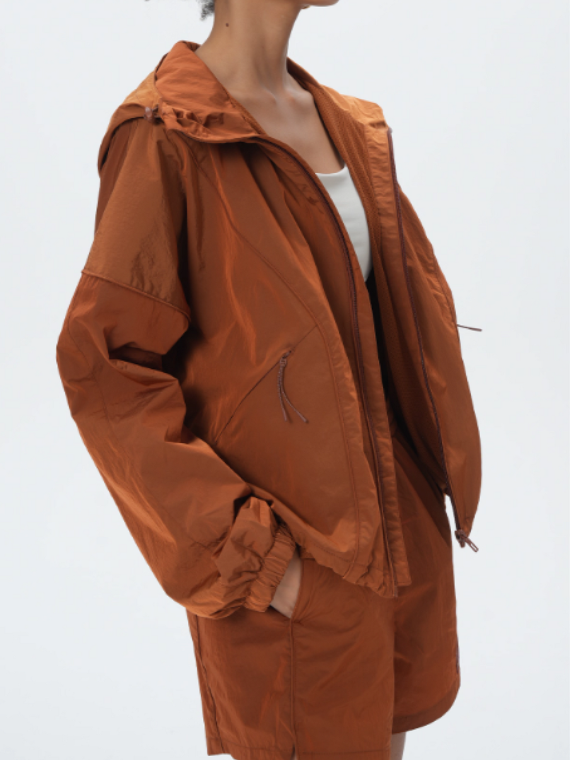 MesaPoint - Women's UV-Resistant Water-Repellent Windbreaker with Metallic Sheen GONGGAR SPORTS
