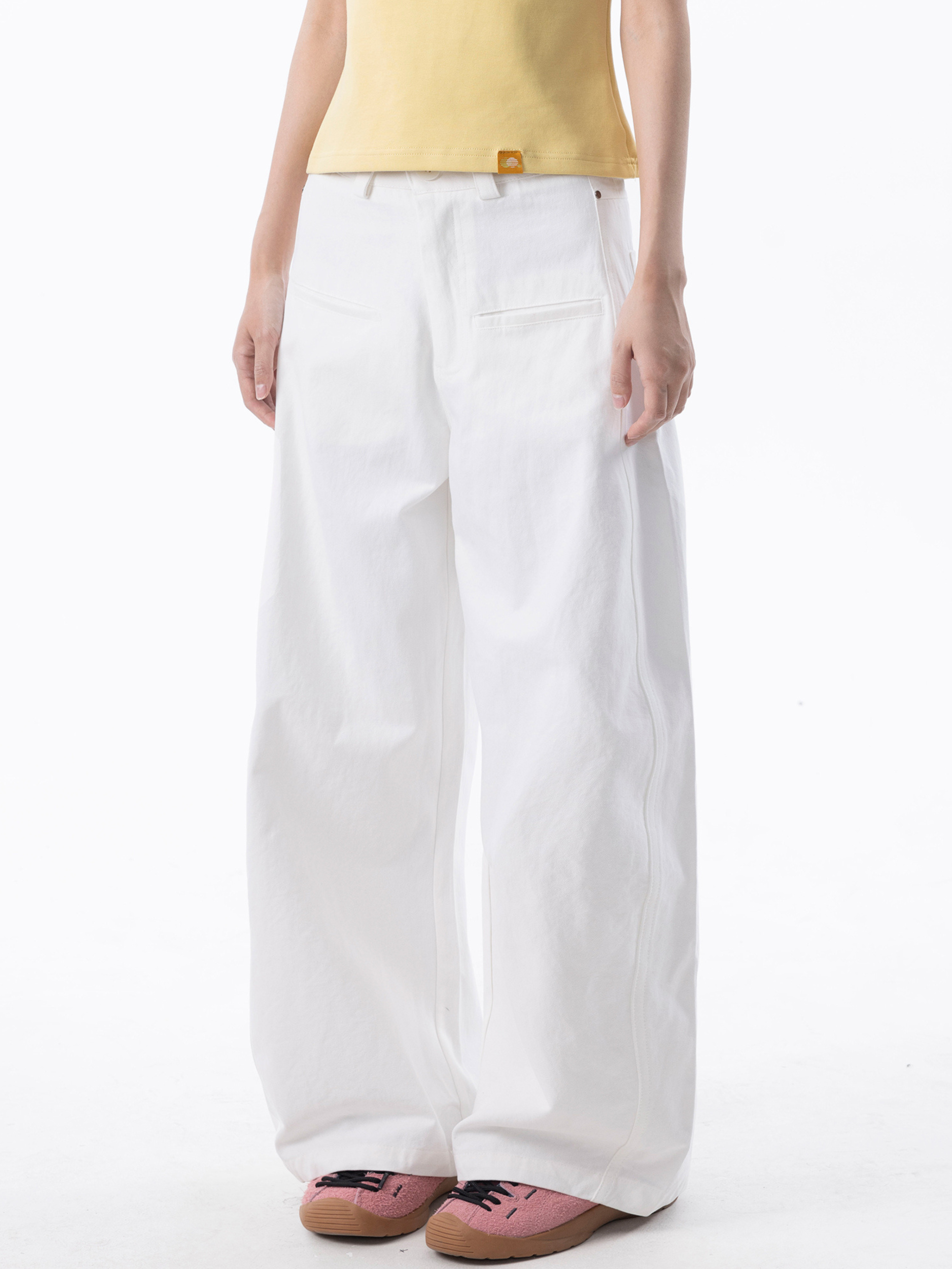 Horizontrail - Unisex Pure Cotton Relaxed Straight Blade-Cut Pants