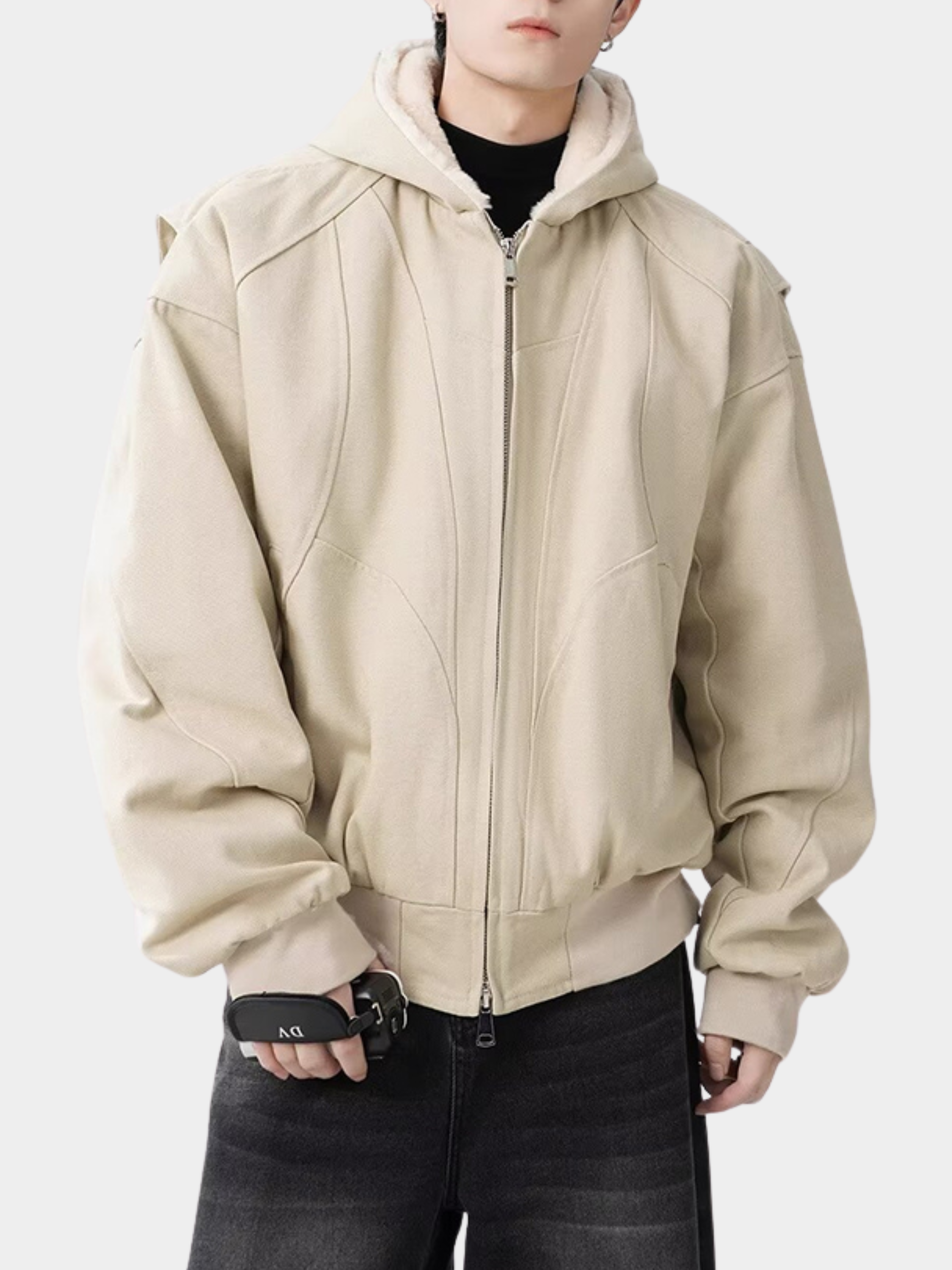 DryBag - Men's Fleece-Lined Thick Sweatshirt Jacket GONGGAR SPORTS