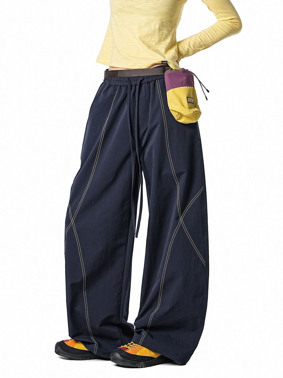 Stormrush - Unisex Contrast-Stitch Water-Repellent Paratrooper Pants