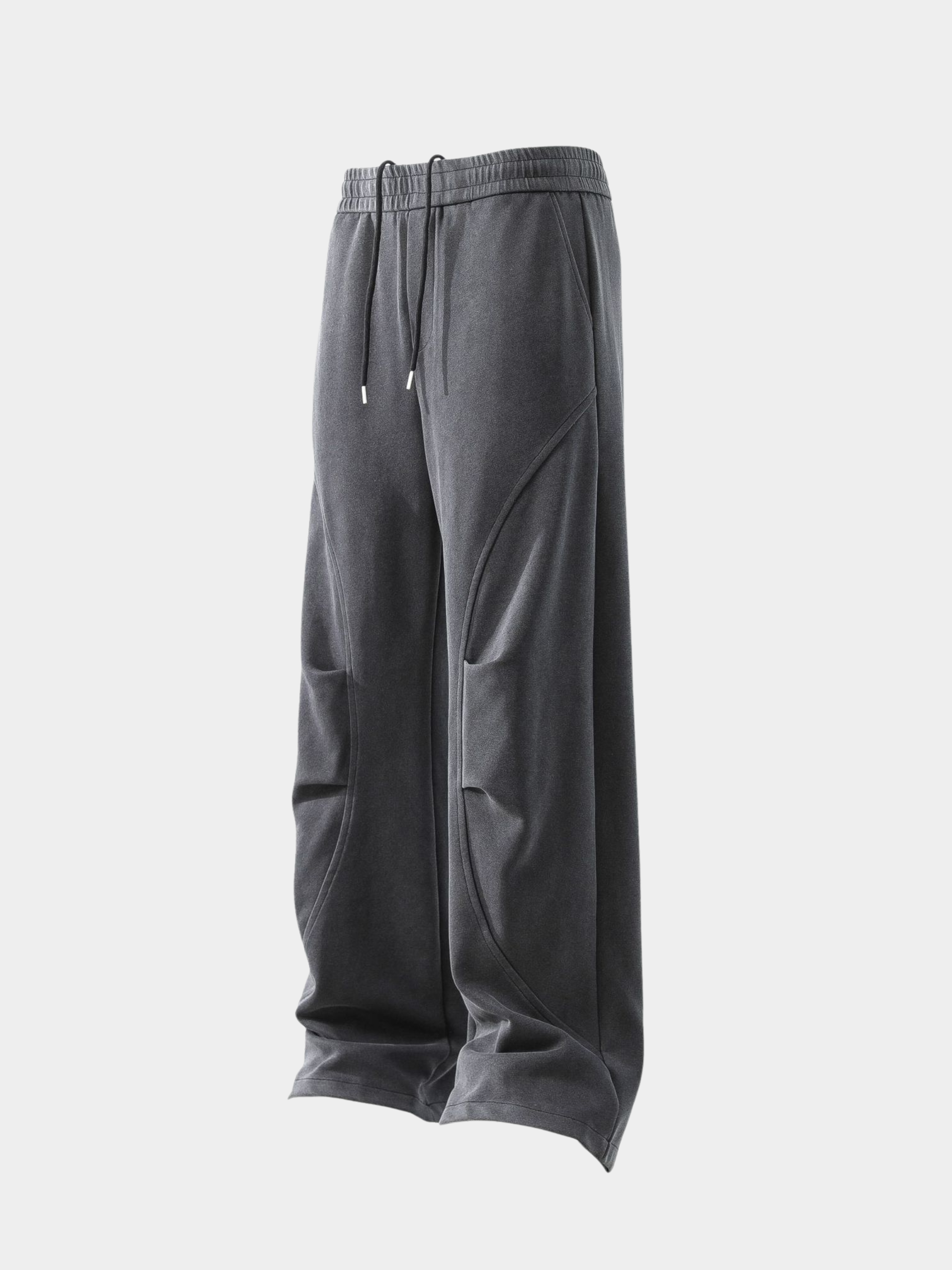 FoxField - Unisex Vintage Creased Straight-Leg Cotton Trousers GONGGAR SPORTS