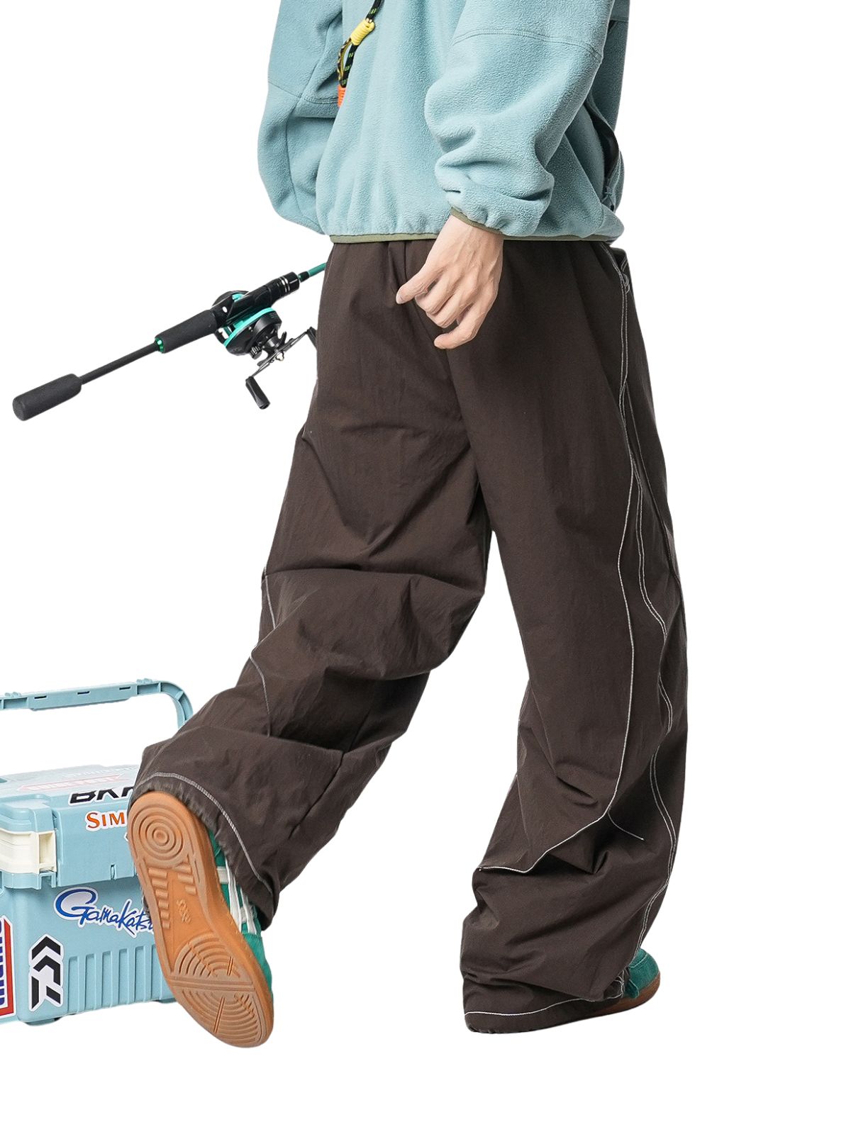 Cragstep - 90% Duck Down Deconstructed Straight-Leg Puffer Pants