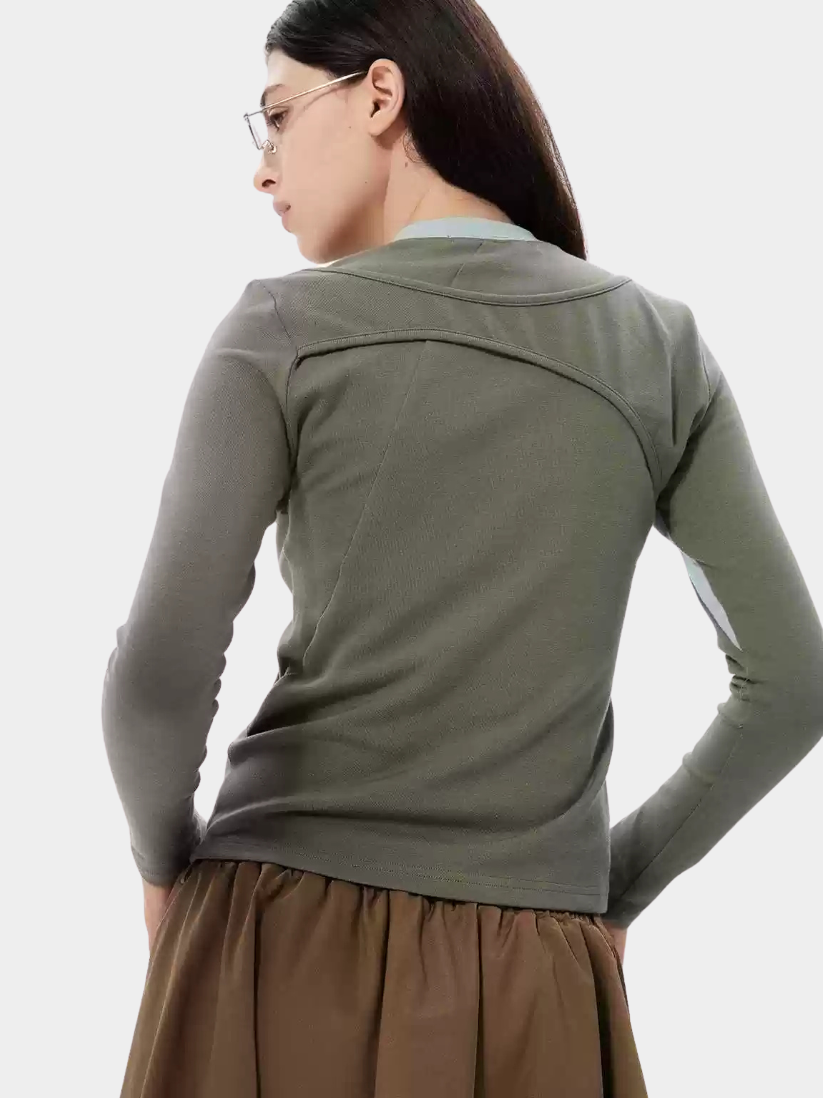 Canyonloop - Women's Asymmetric Color-Block Layered Base Top