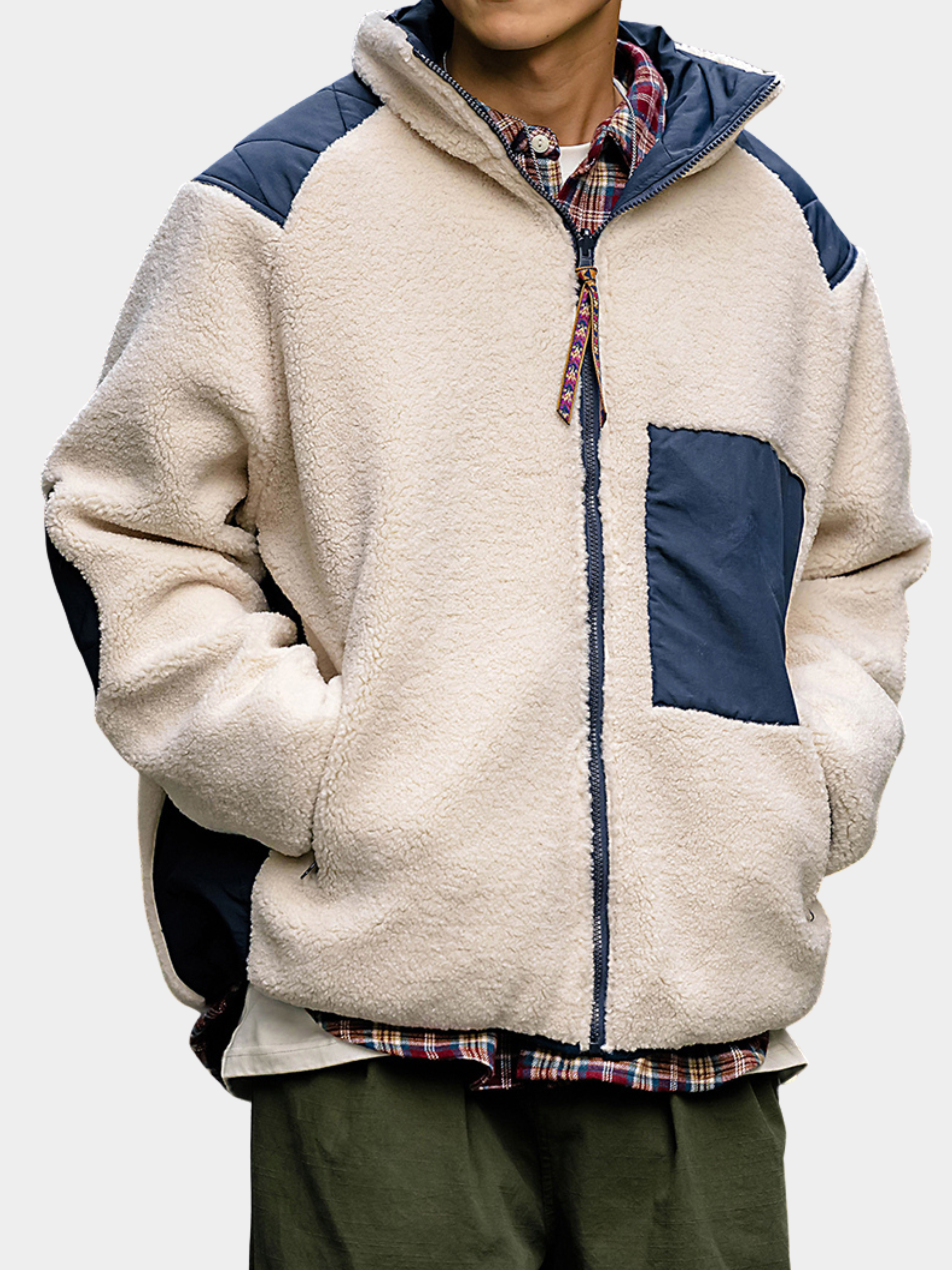 GlowCanopy - Men's Waterproof & Windproof Reversible Fleece Jacket