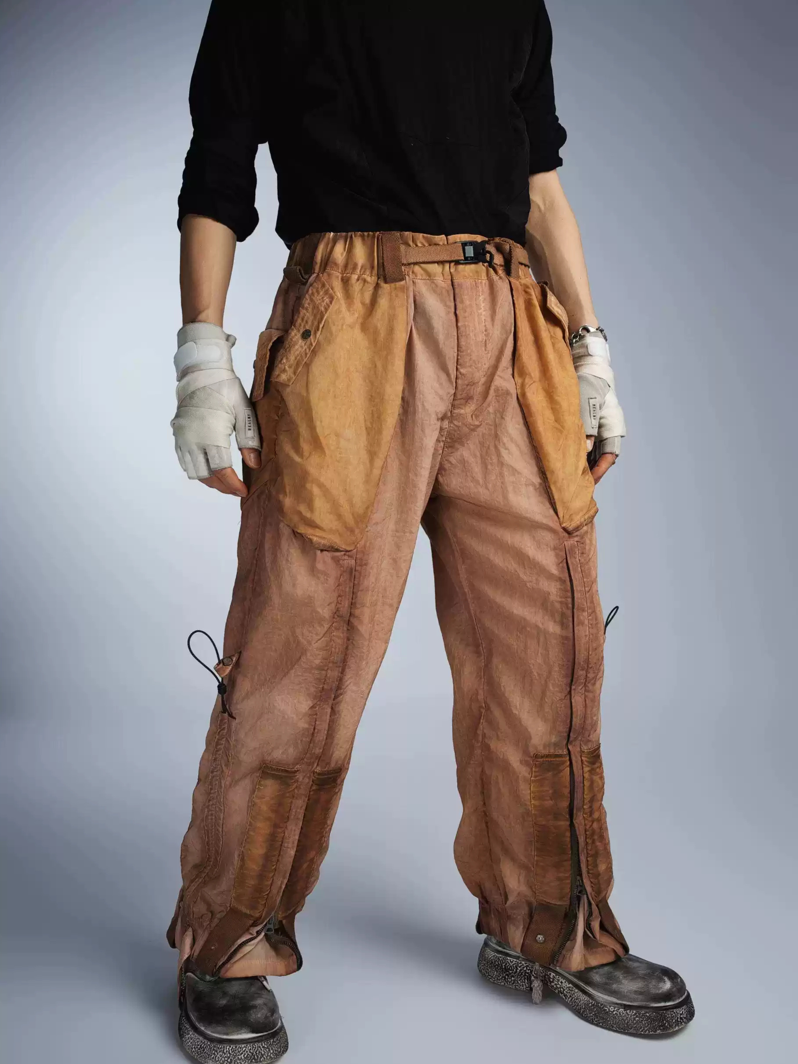 AquaFlask - Men's Distressed Dyed Jogger Pants GONGGAR SPORTS