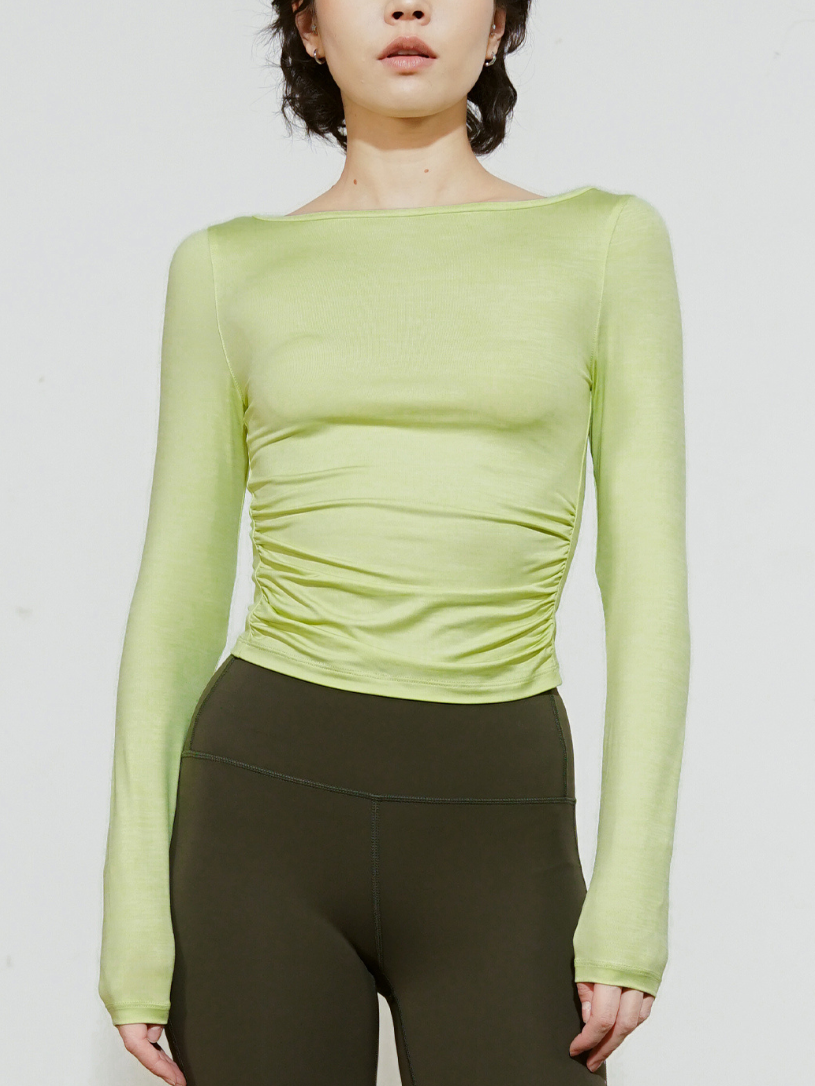 Canyondash - Women's Off-Shoulder Slim Fit Sports T-Shirt